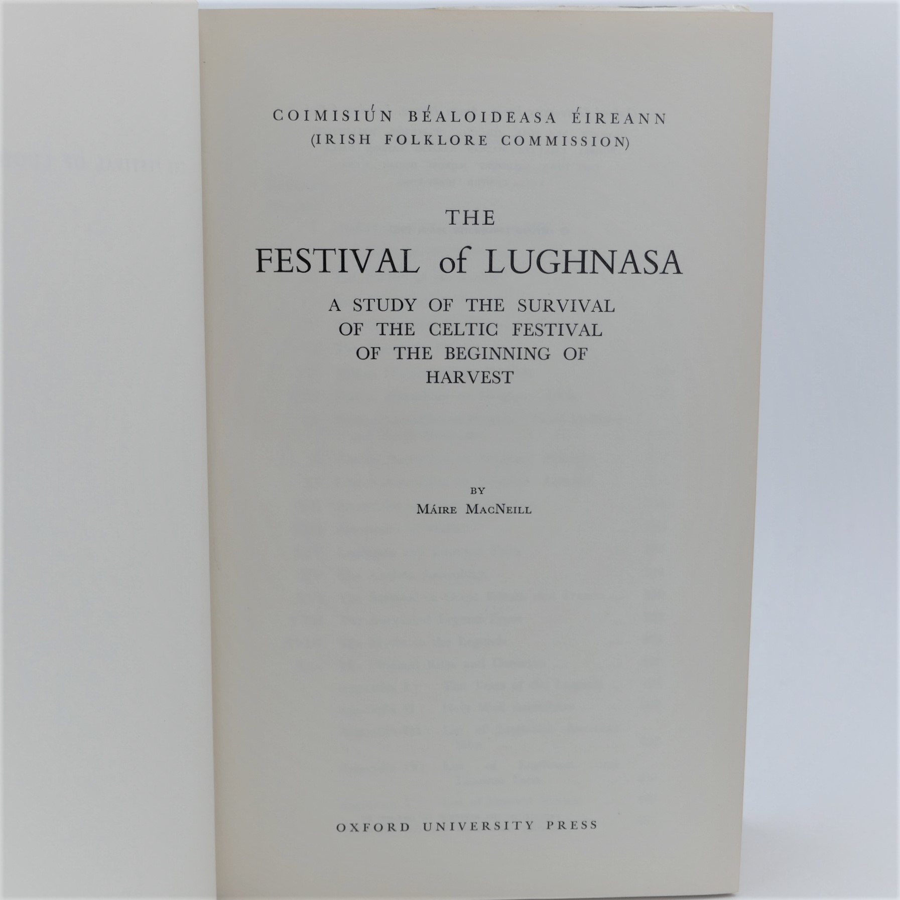 The Festival of Lughnasa. First Edition (1962) - Image 2