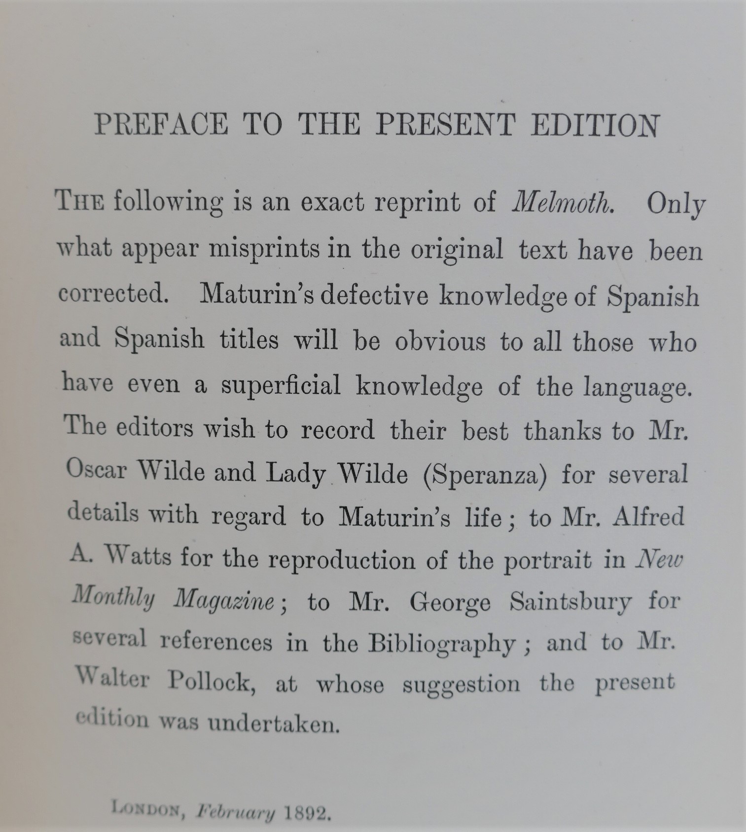 Melmoth the Wanderer. New Edition (1895) - Image 3