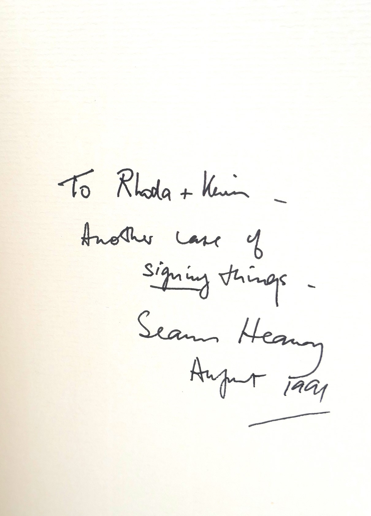 Seeing Things. Inscribed by the Author (1991) - Image 4