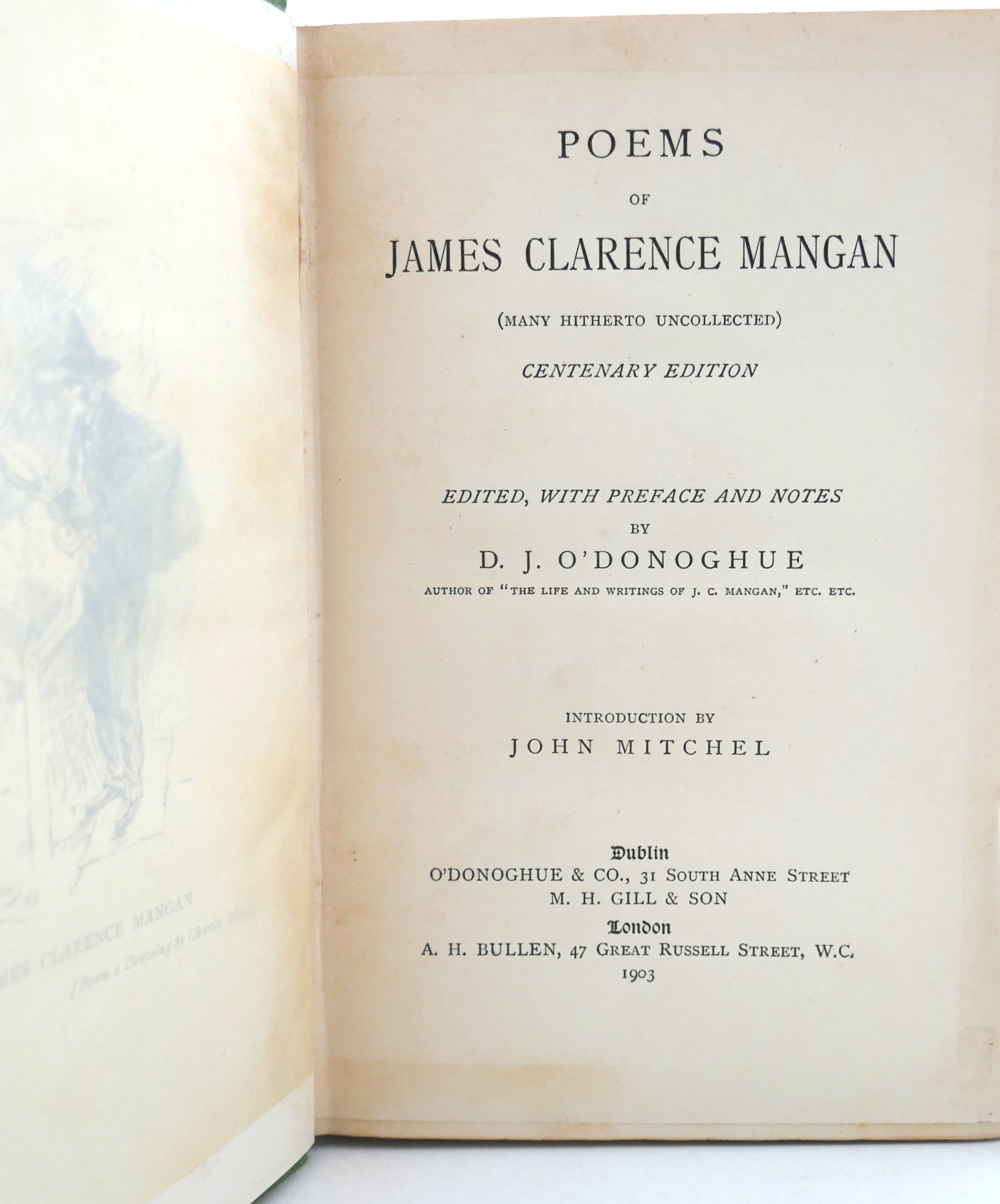 Poems of James Clarence Mangan. Centenary Edition (1903) - Image 2