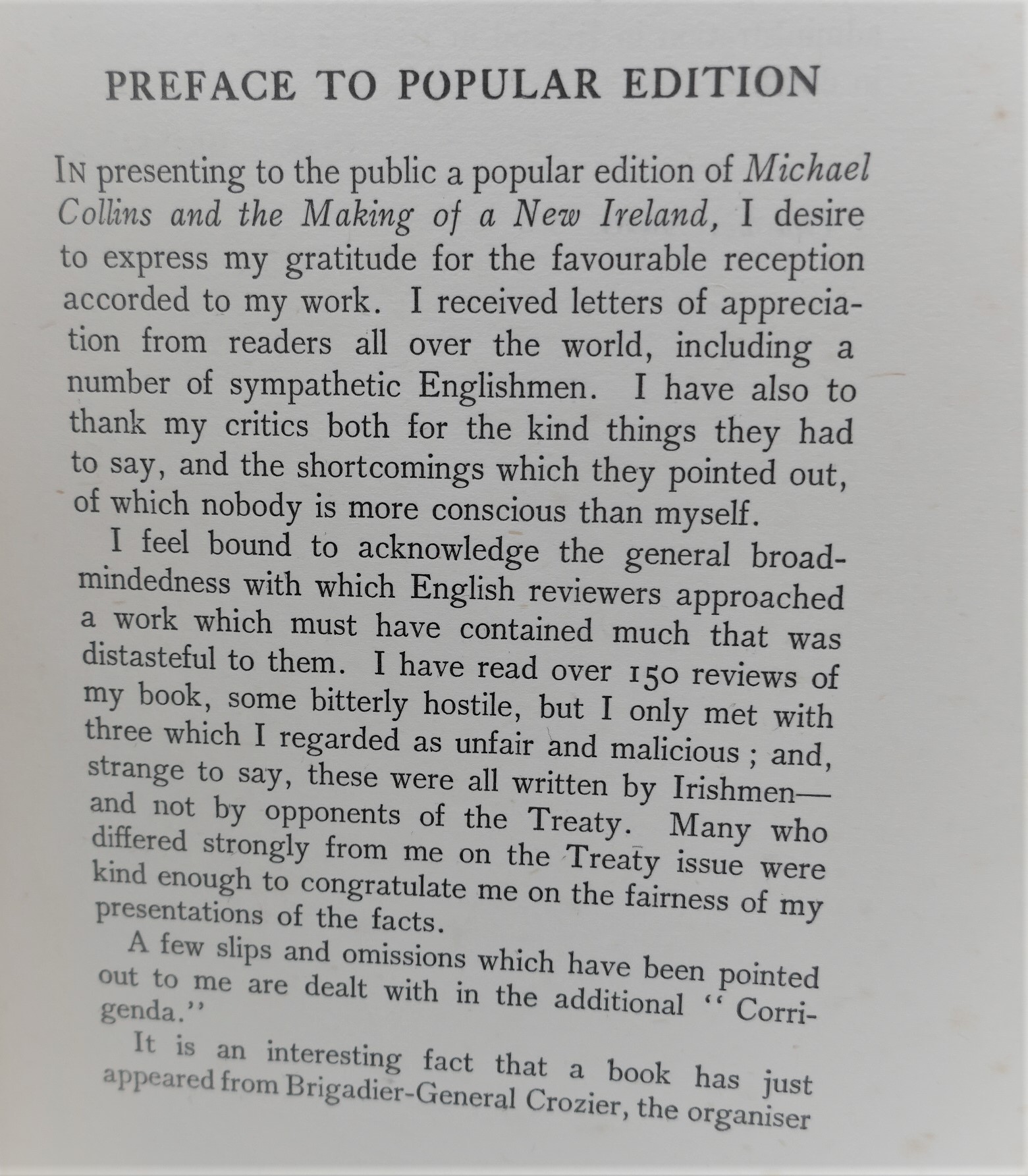 Michael Collins & The Making of a New Ireland. Author Signed (1930) - Image 5