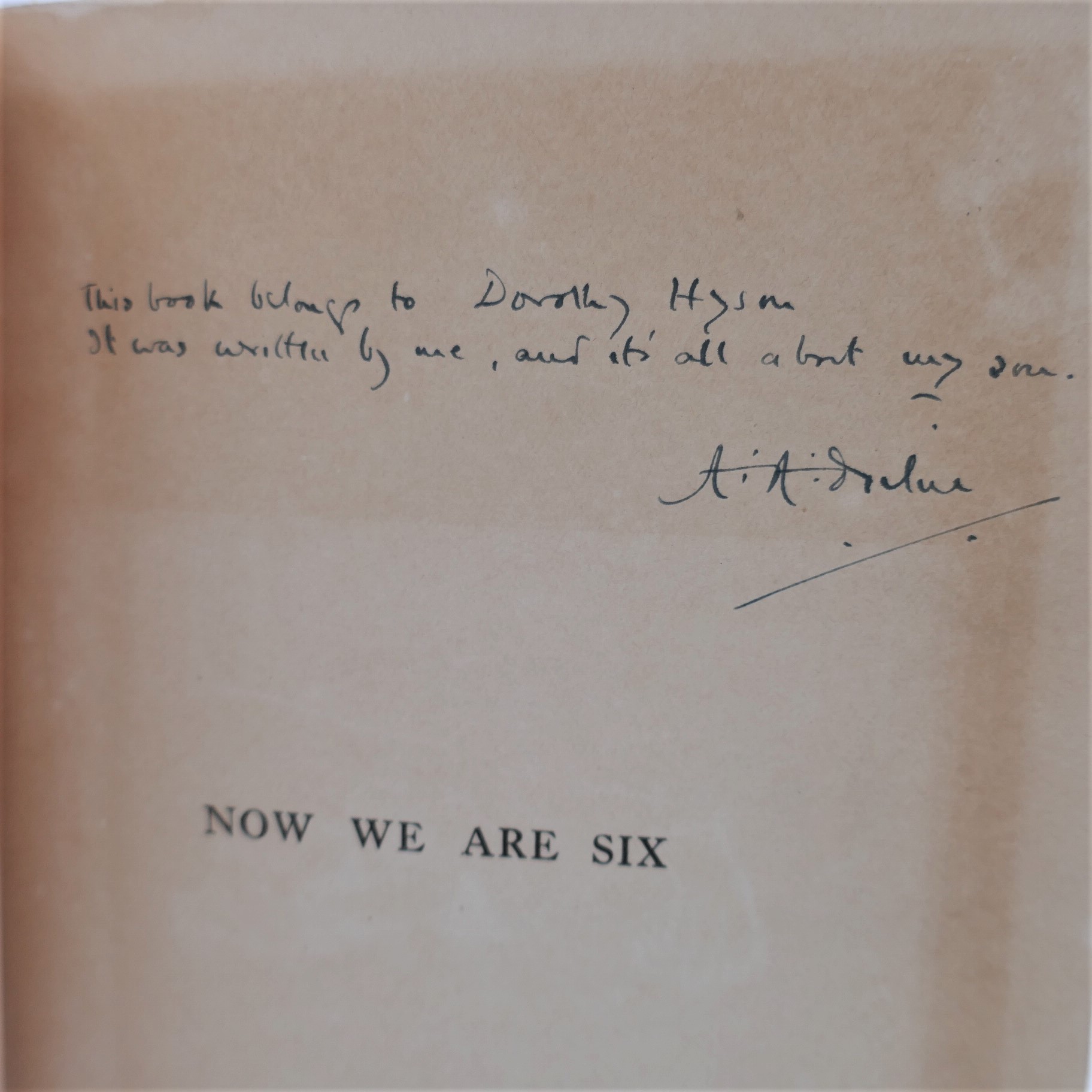 Now We Are Six. Inscribed by the Author (1927) - Image 4