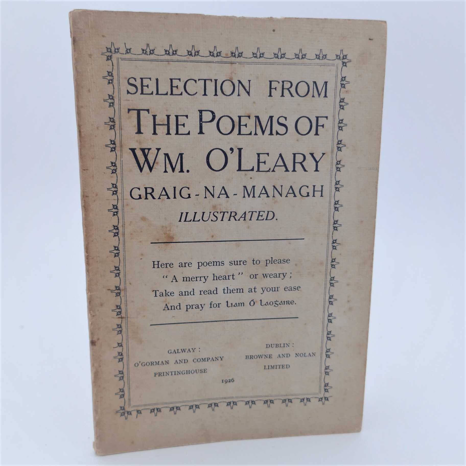 Selection from the Poems of Wm. O'Leary (1923)