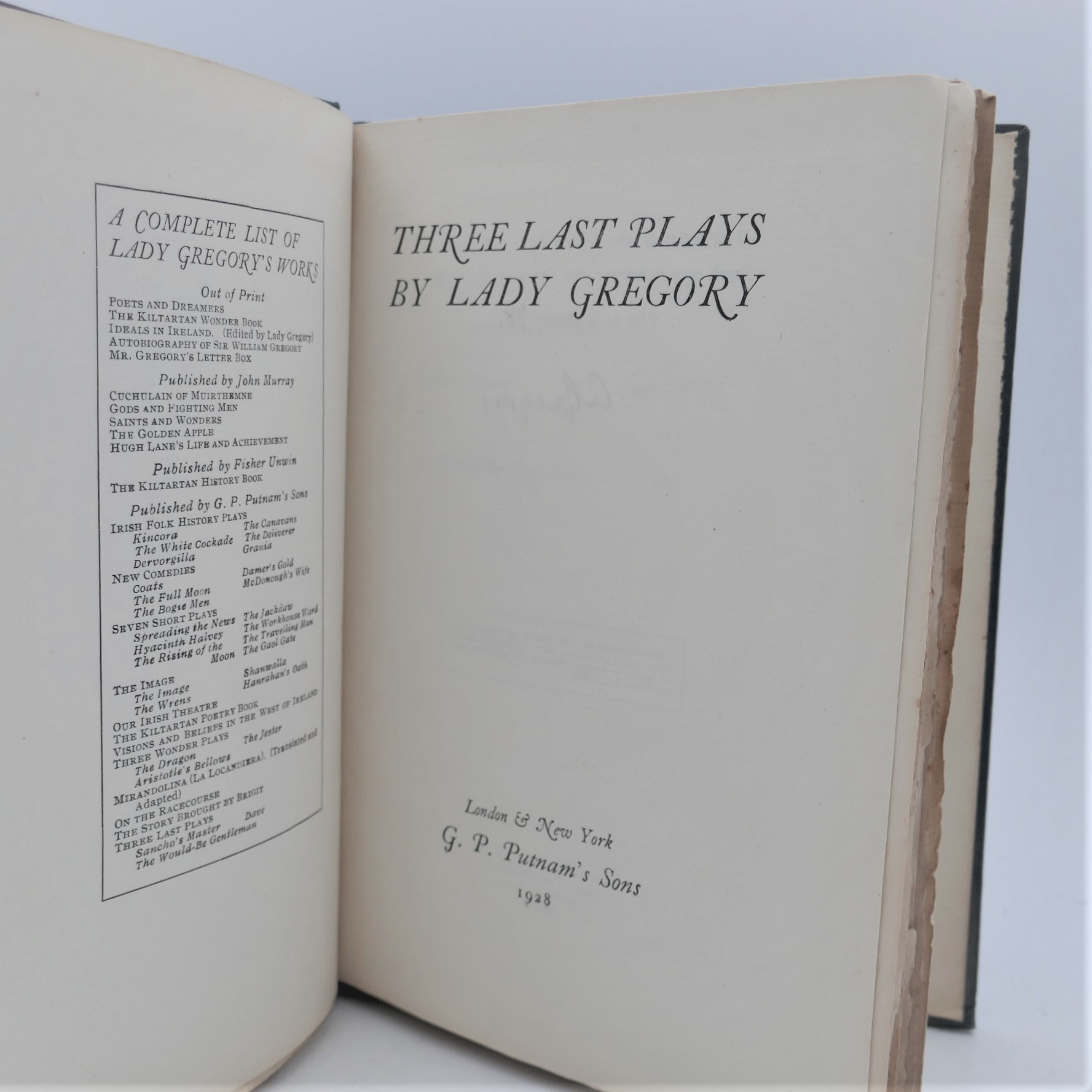 Three Last Plays. Limited Signed Edition (1928) - Image 2