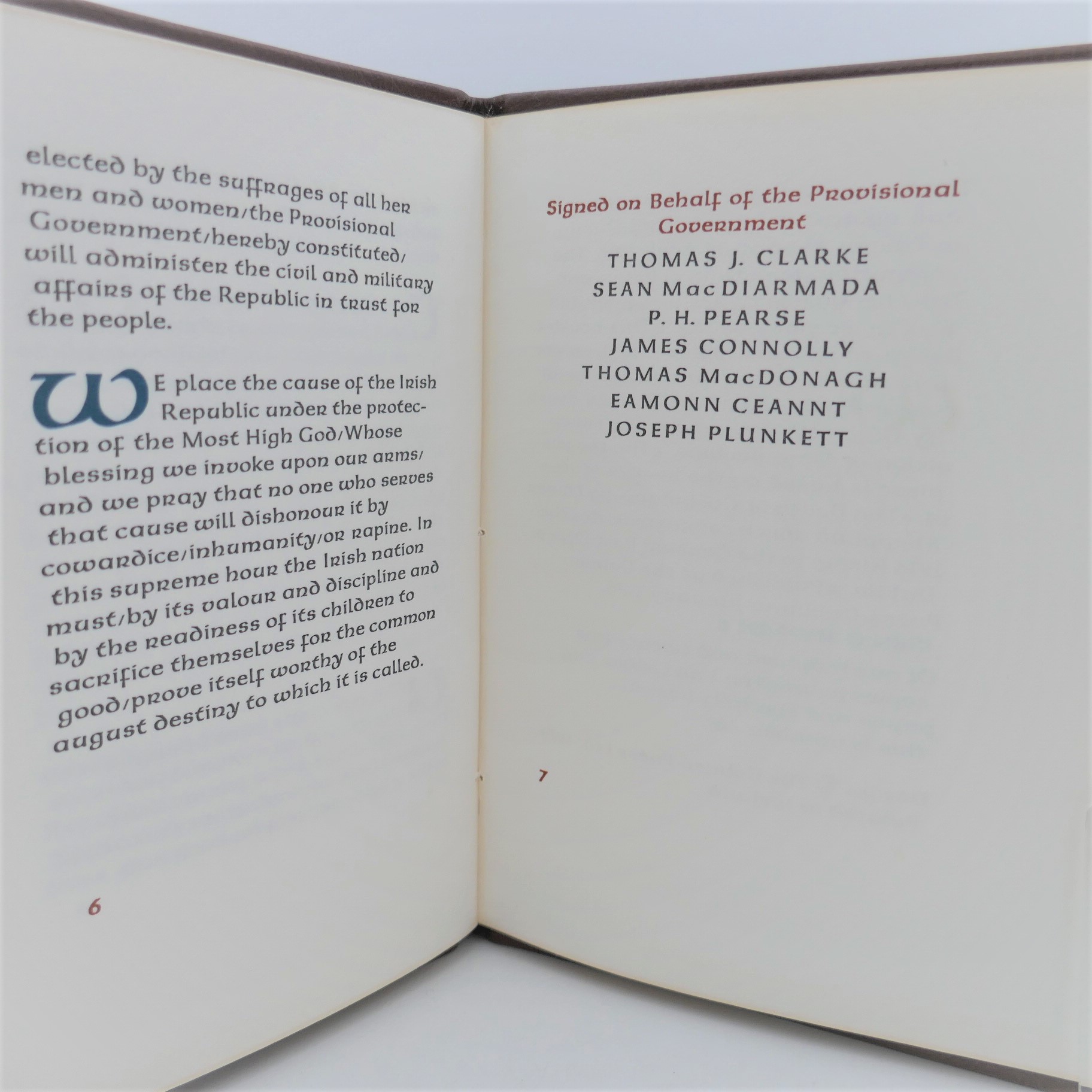 The Easter Proclamation 1916. Special Printing by the Dolmen Press (1975) - Image 4