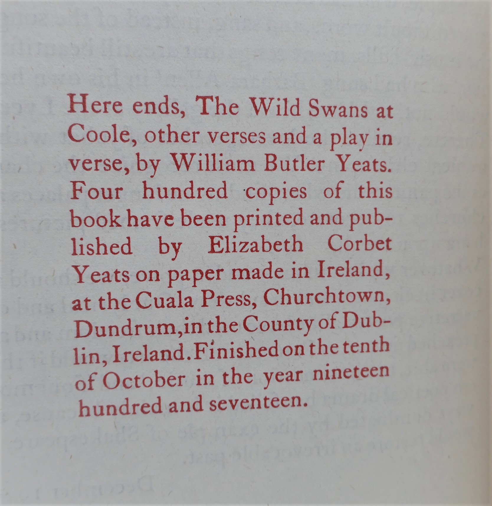 The Wild Swans at Coole & other Verses (1917) - Image 4