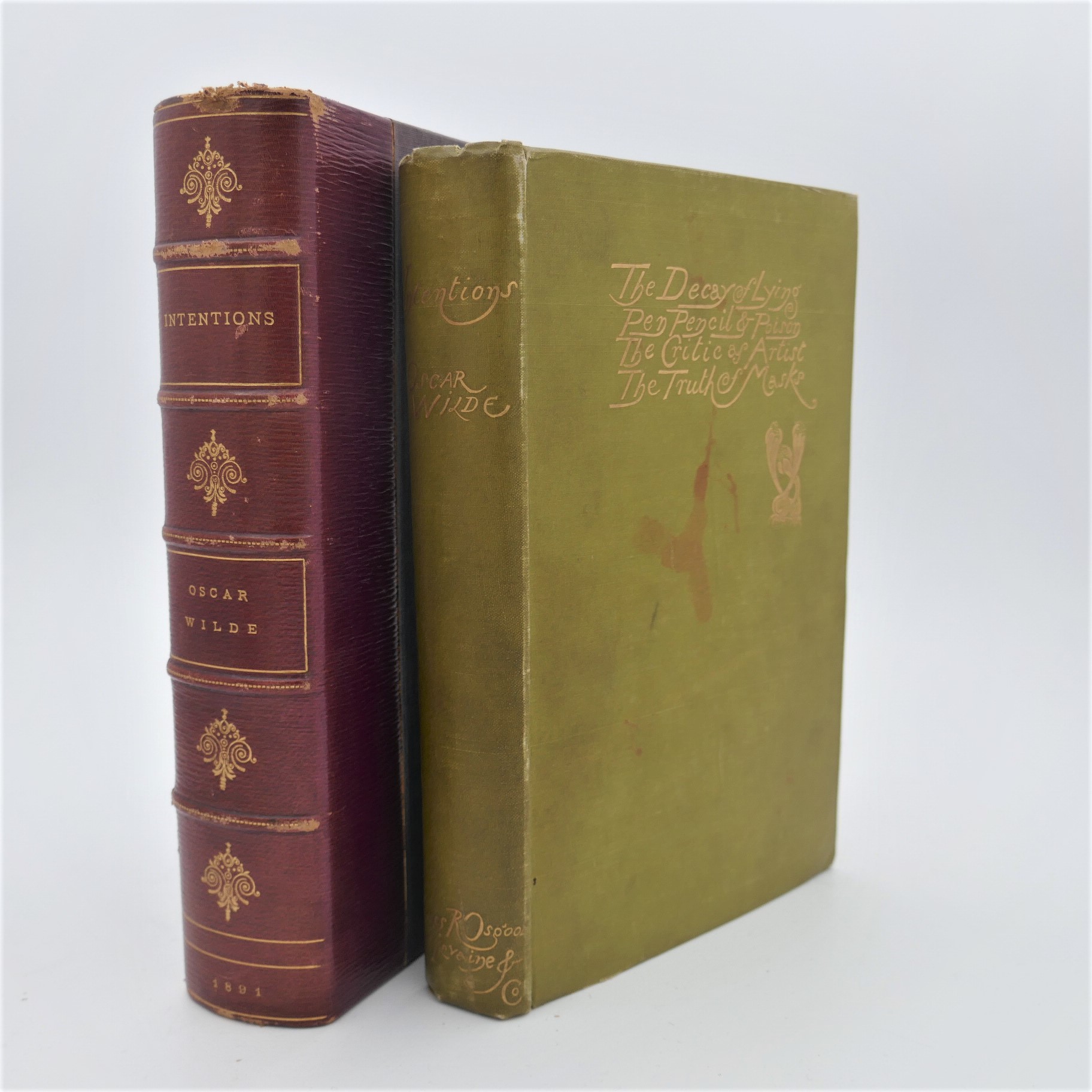 Intentions. The Decay of Lying. Inscribed by the Author (1891)