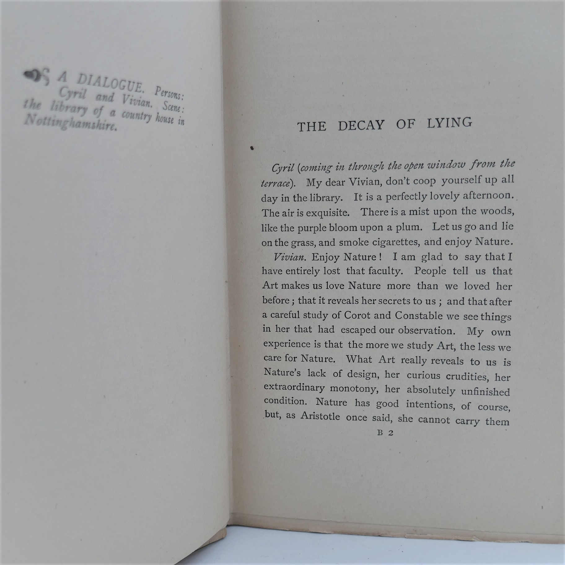 Intentions. The Decay of Lying. Inscribed by the Author (1891) - Image 5