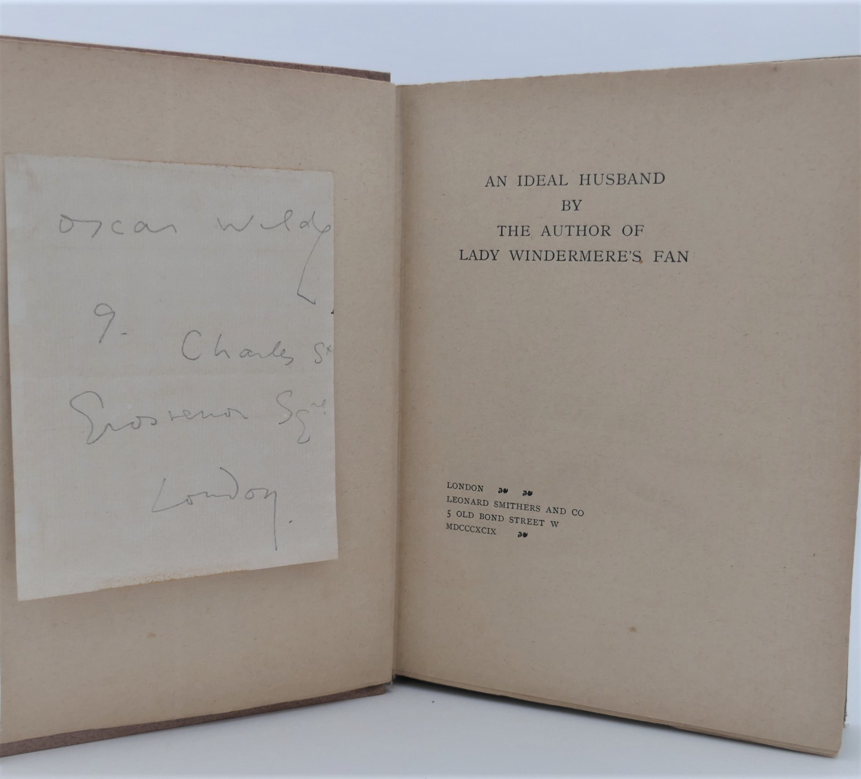 An Ideal Husband. With Author's Inscription (1899) - Image 3