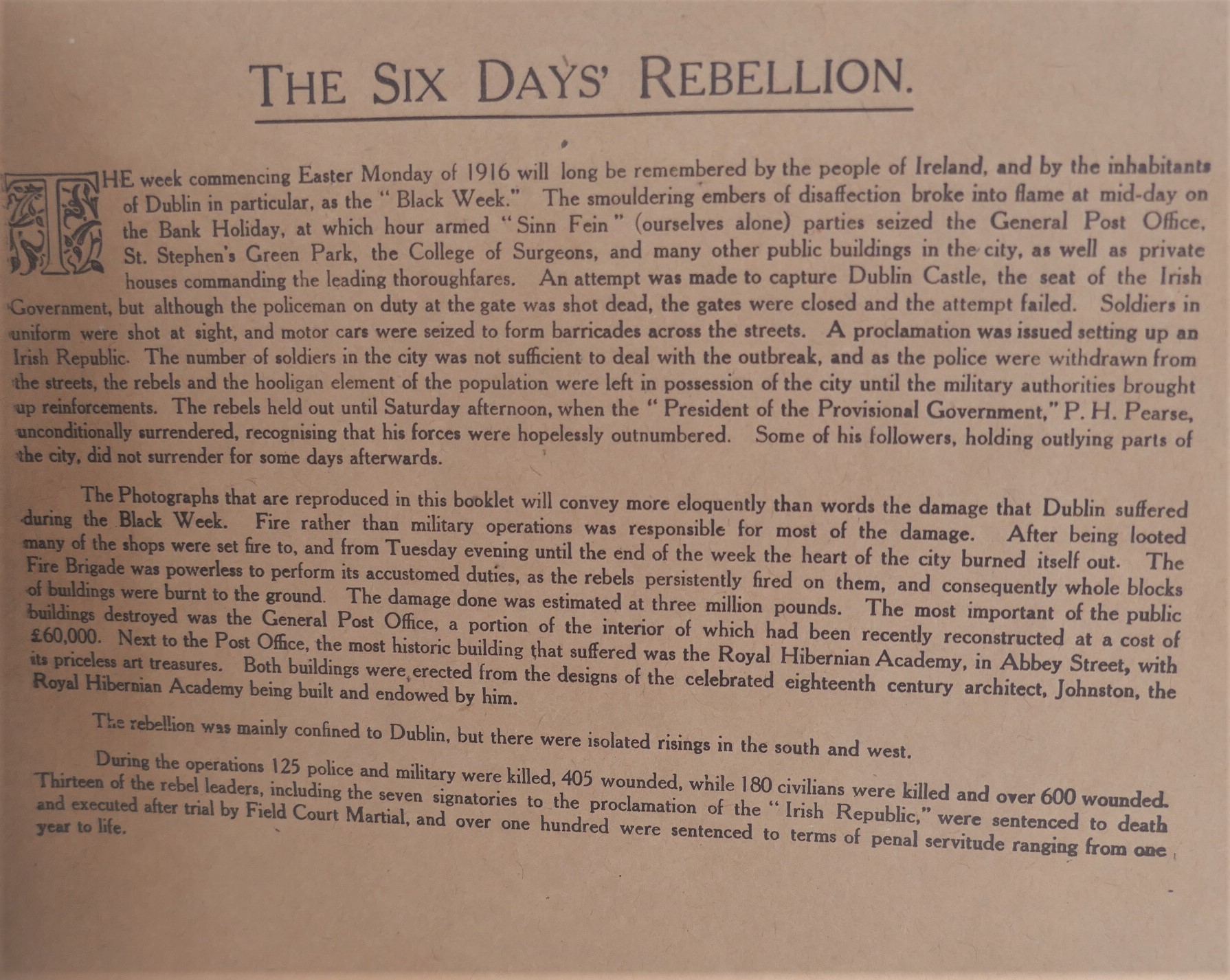 The Rebellion in Dublin. April, 1916 - Image 2