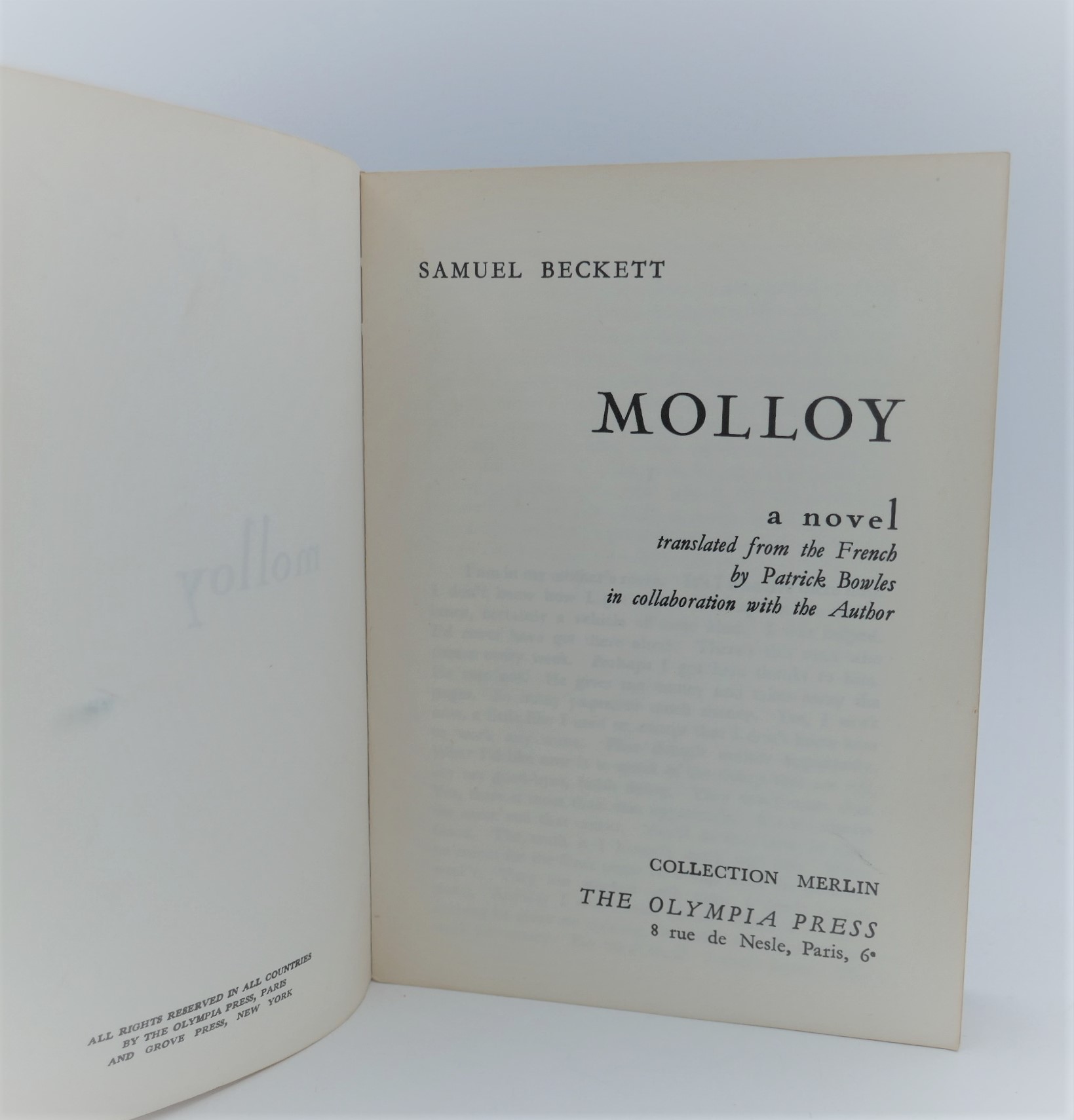 Molloy. First Edition Thus (1955) - Image 2