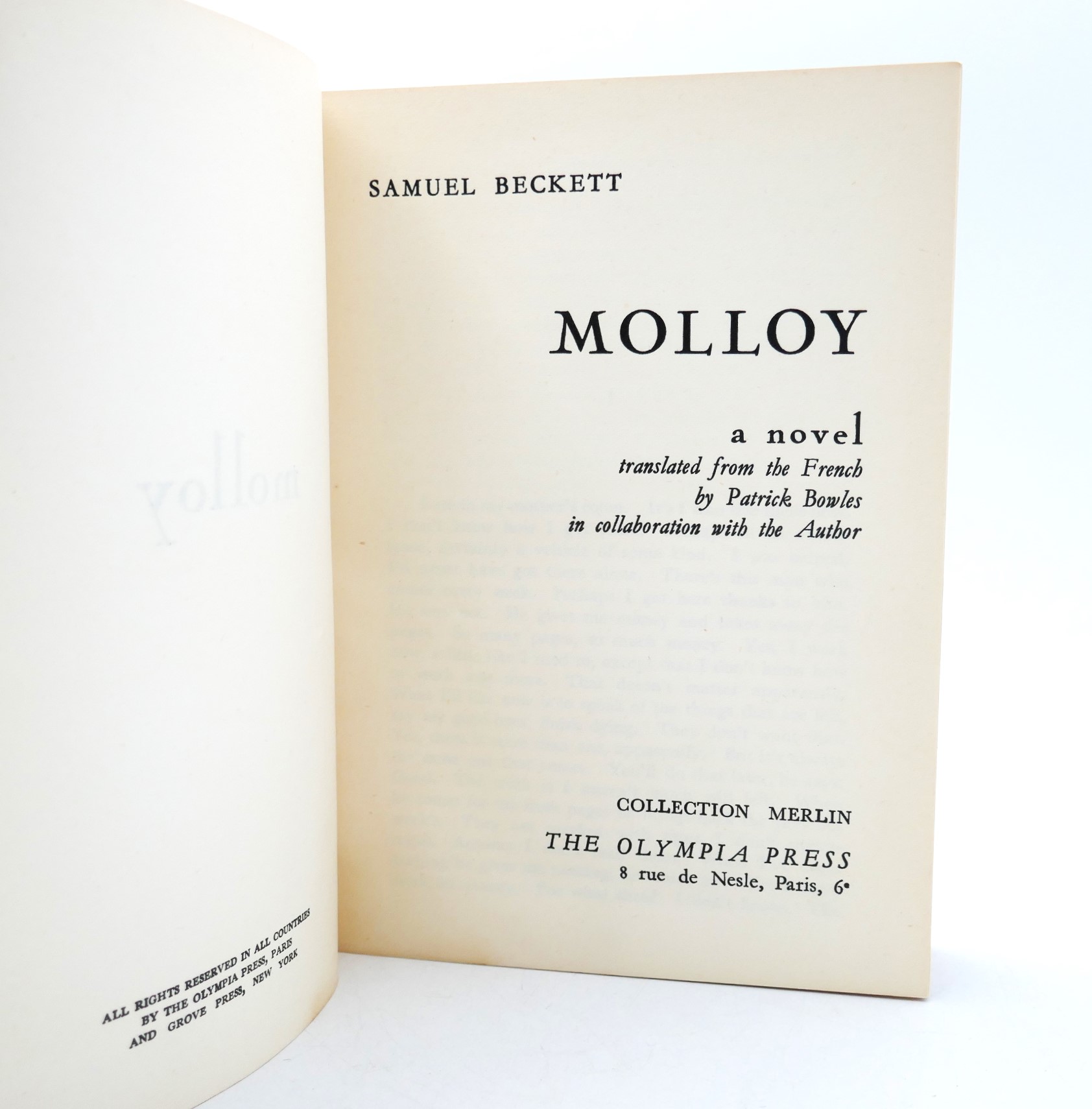 Molloy. First Edition Thus (1955) - Image 3