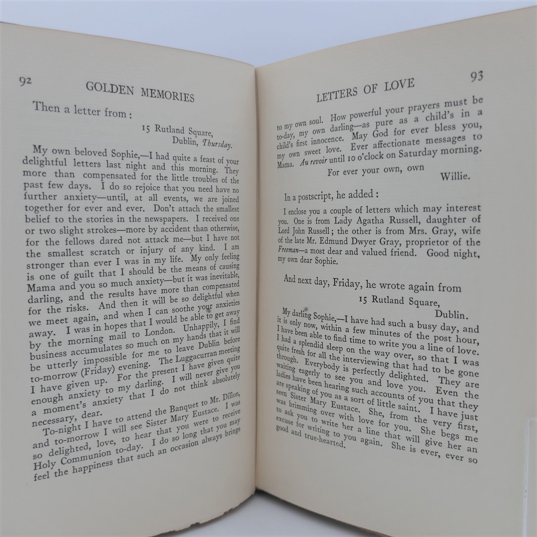 Golden Memories. Inscribed By The Author (1928) - Image 5