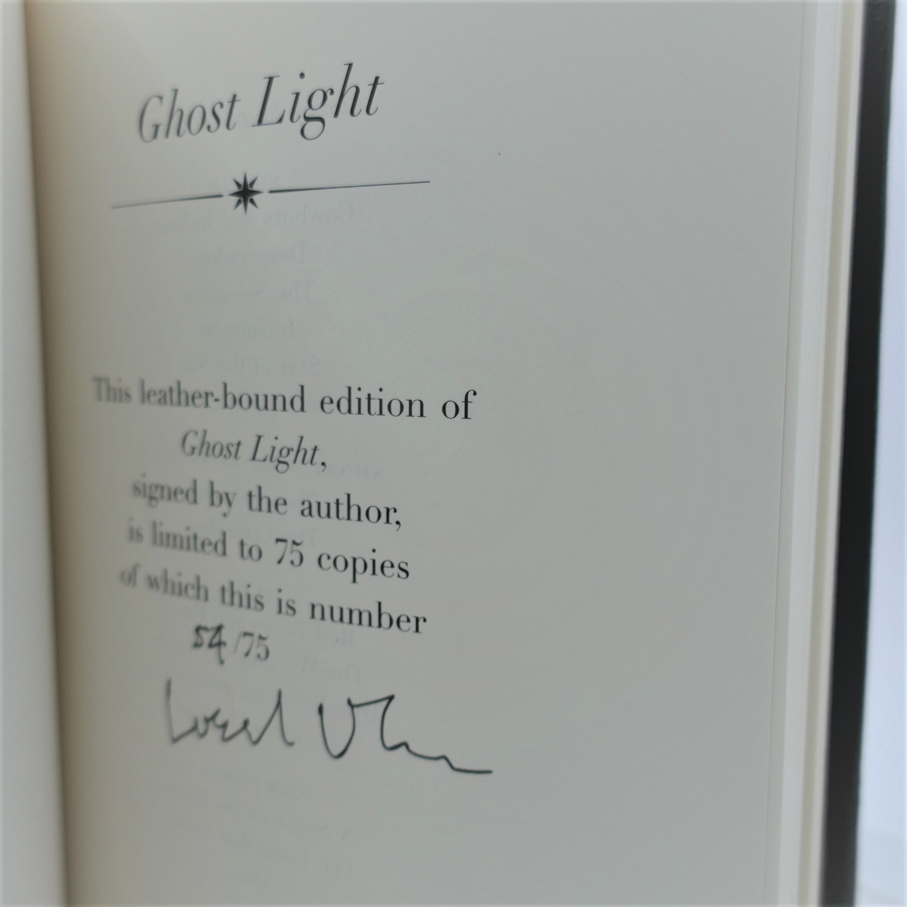 Ghost Light. Limited Signed Edition (2010) - Image 3