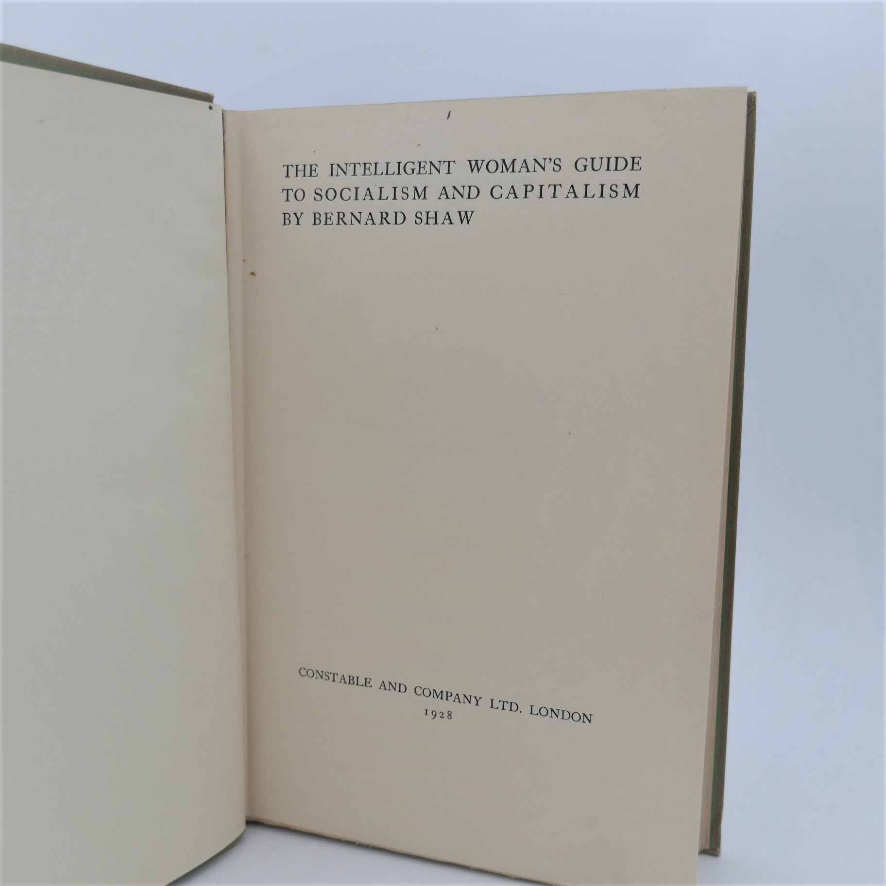 The Intelligent Woman's Guide to Socialism & Capitalism. Presentation Copy (1928) - Image 2