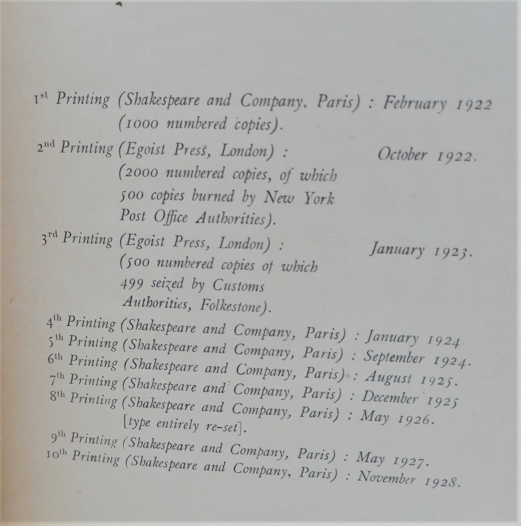 Ulysses. Paris: Shakespeare & Co. (1928) - Image 3