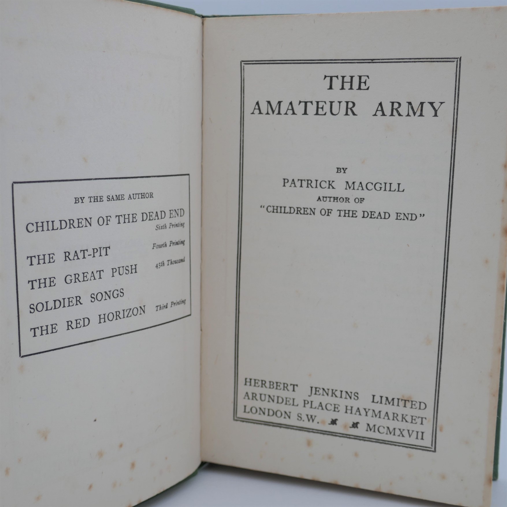 The Amateur Army. Third Edition (1917) - Image 2