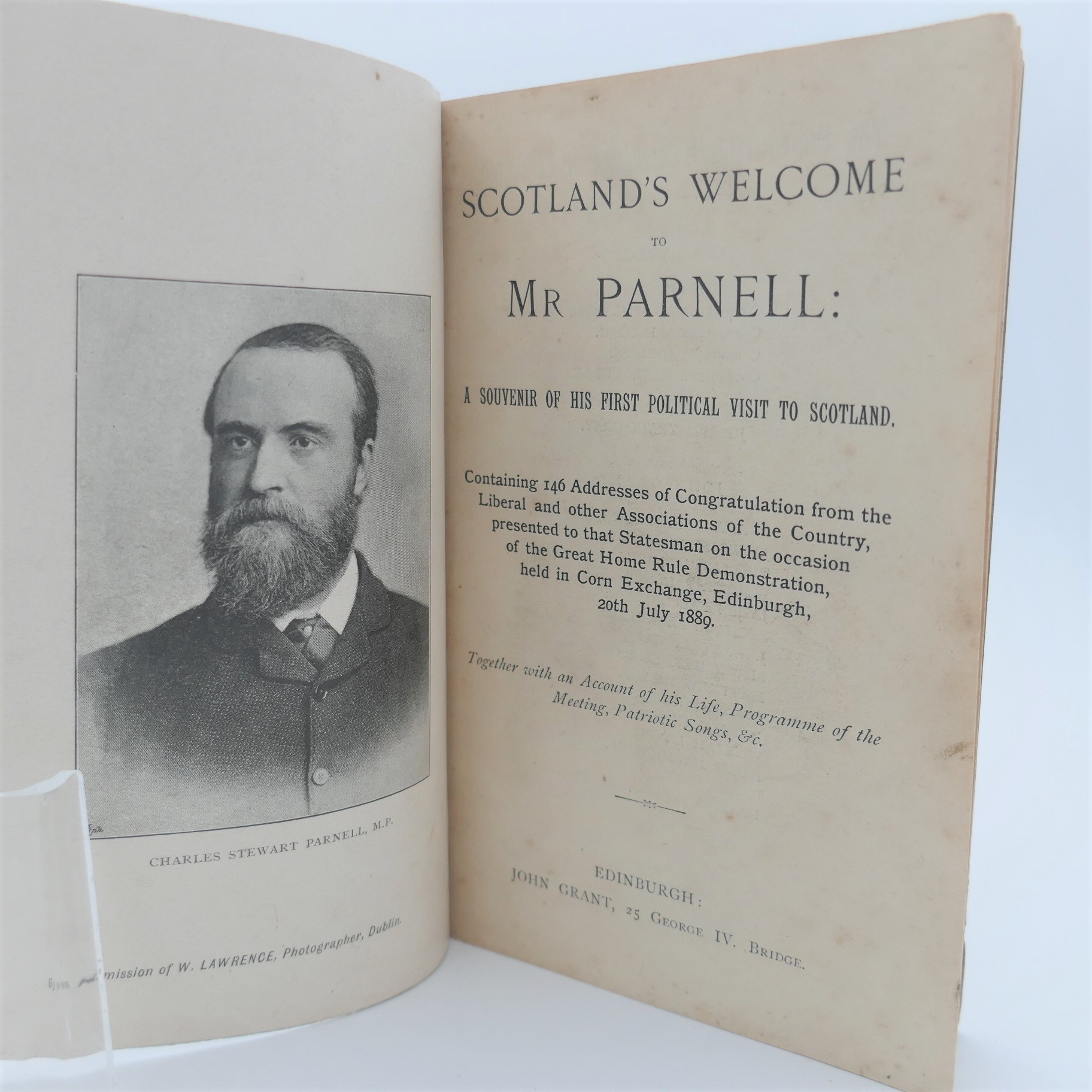 Scotland's Welcome to Mr. Parnell (1889) - Image 2