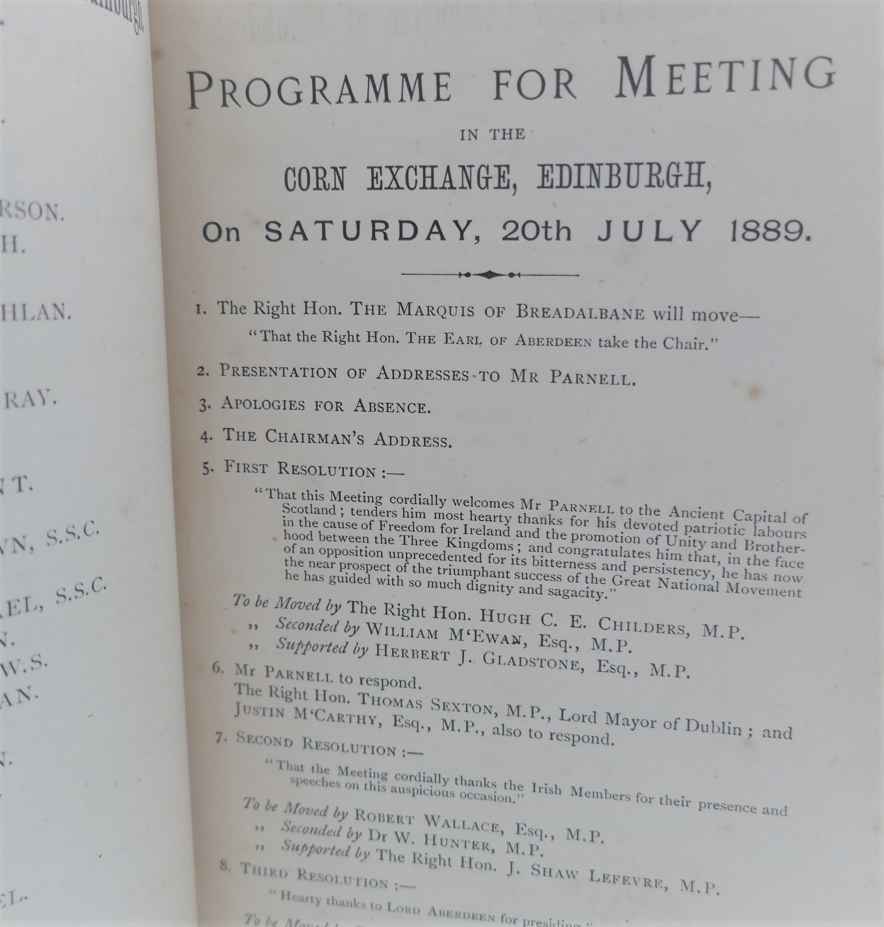 Scotland's Welcome to Mr. Parnell (1889) - Image 3