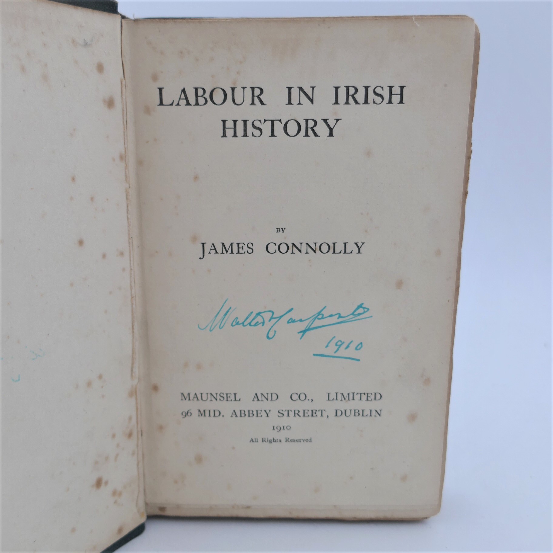 Labour in Irish History. First Edition (1910) - Image 2