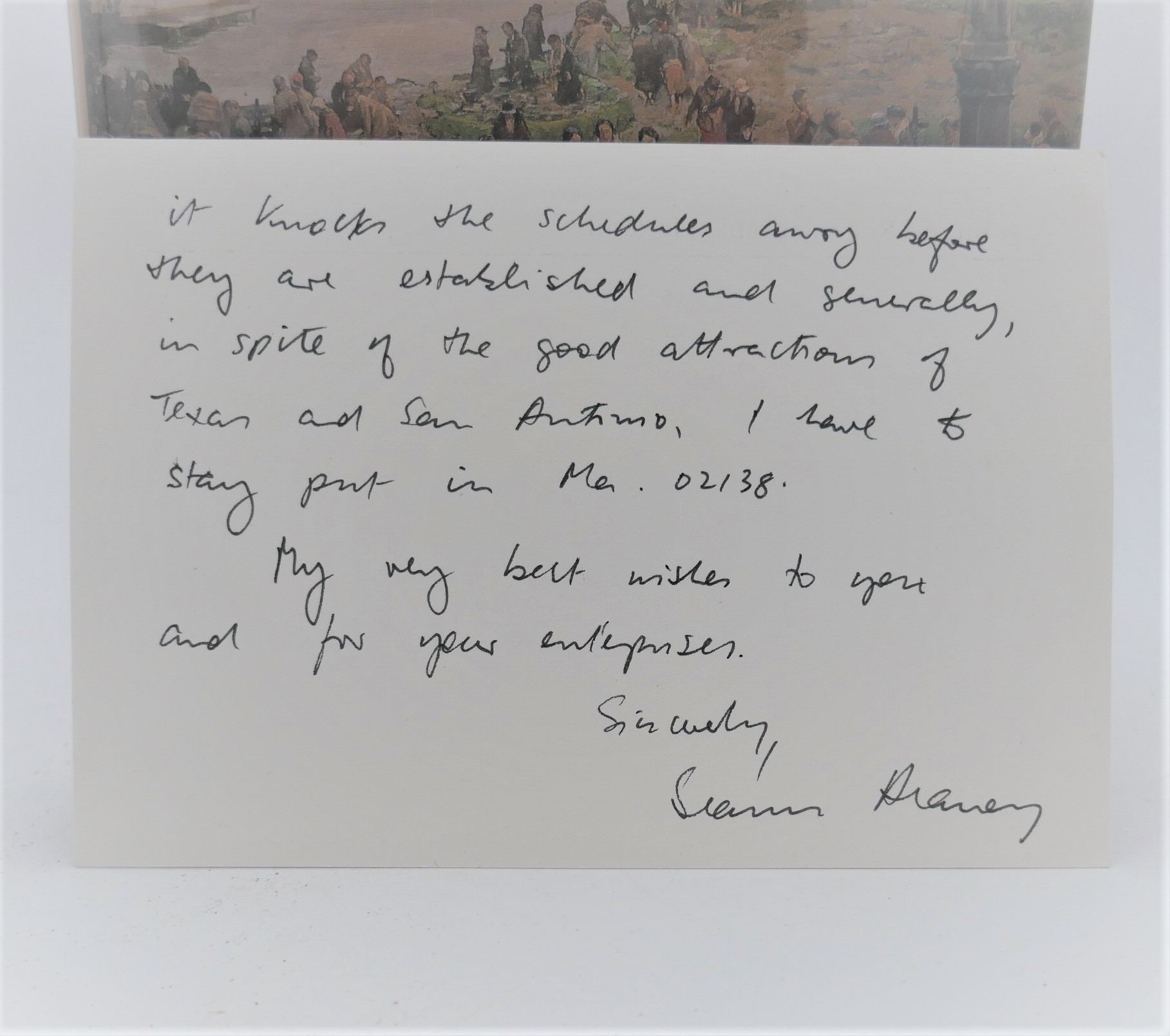 Station Island. With Inscribed Card to Reviewer (1985) - Image 3