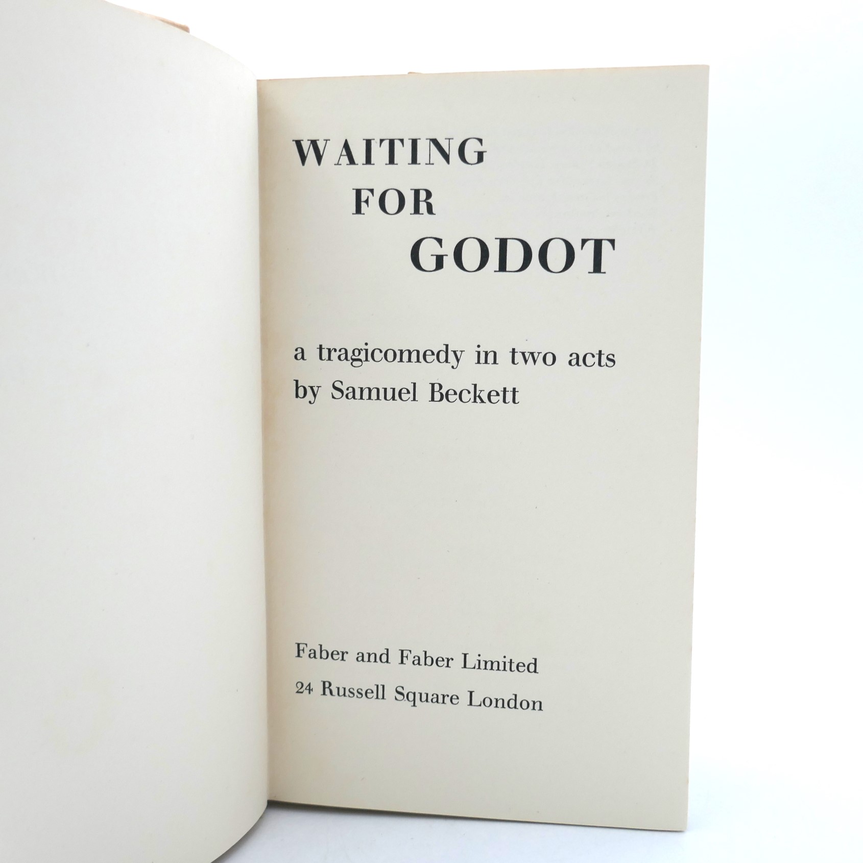 Waiting For Godot. Second UK Impression (1956) - Image 5