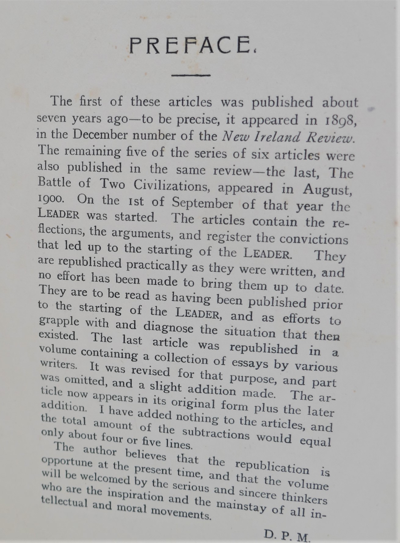 The Philosophy of Irish Ireland. Presentation Copy From P.H. Pearse (1905) - Image 5