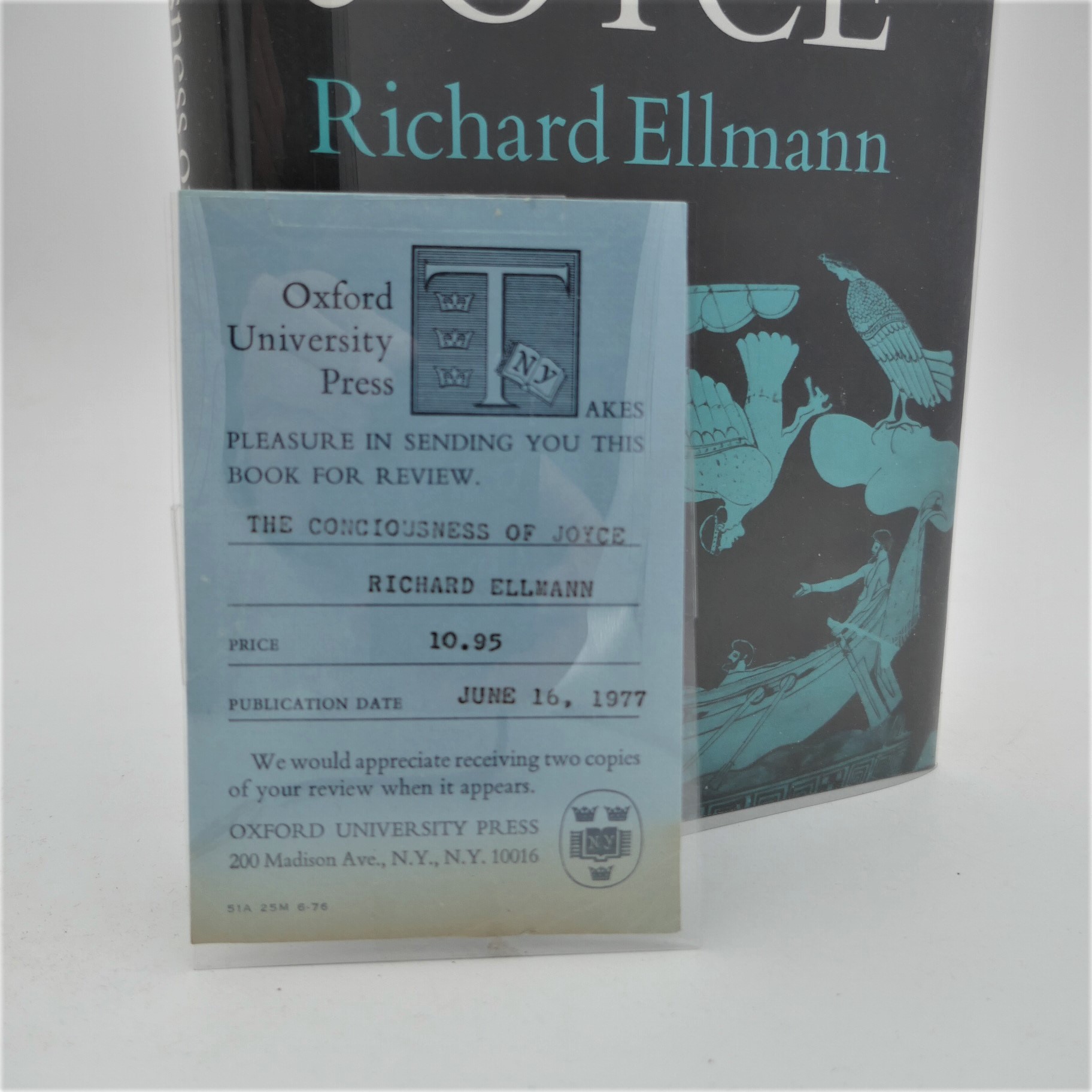 The Consciousness of Joyce. Signed by the Author (1977) - Image 3