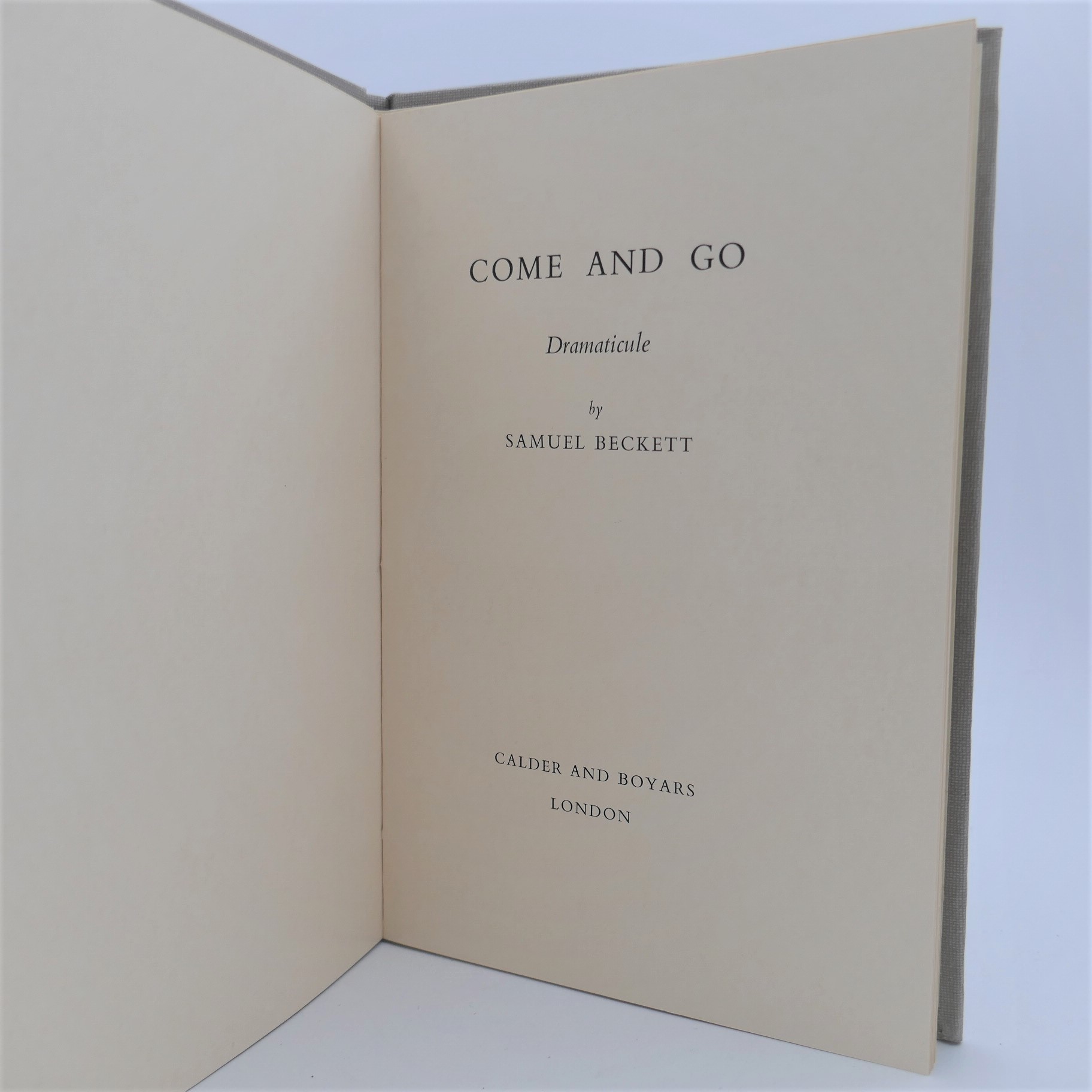 Come and Go. A Dramaticule. Limited Signed Edition (1967) - Image 2