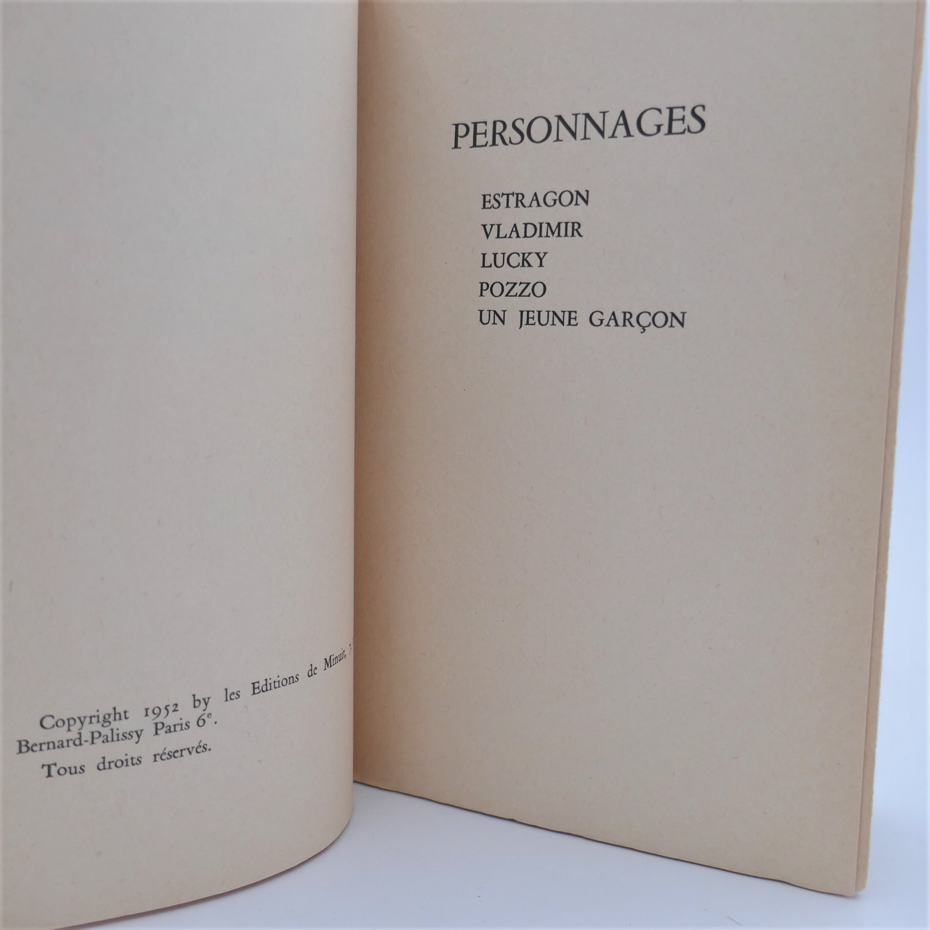 En attendant Godot: Piece en deux Actes. First Edition (1952) - Image 3