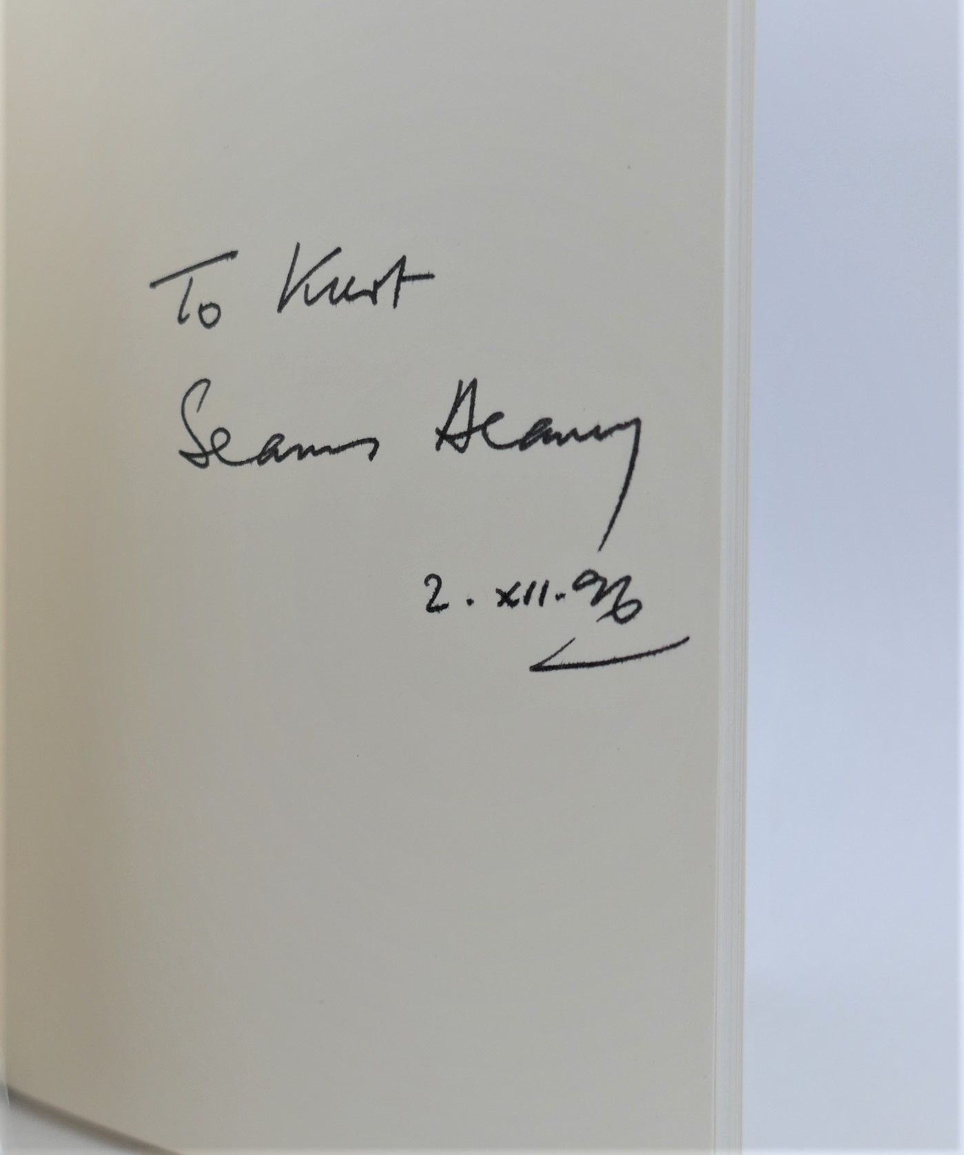 Spirit Level. First American Edition. Inscribed Copy (1996) - Image 4