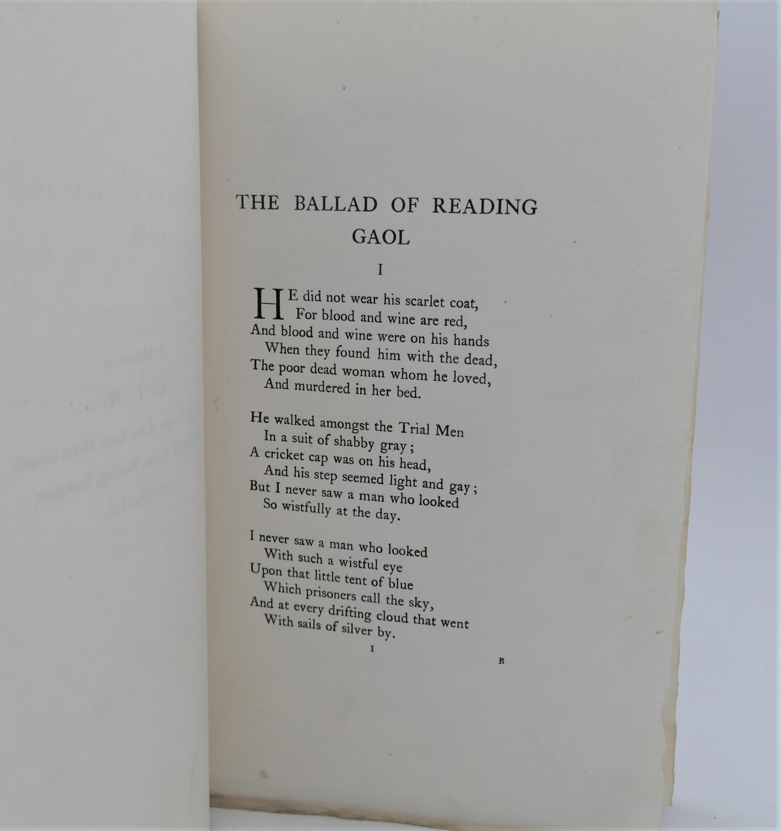 The Ballad of Reading Gaol. Fourth Edition (1898) - Image 3