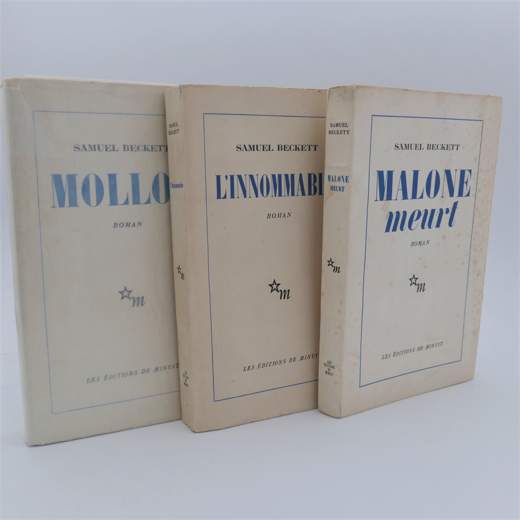 Molloy. Malone Meurt. L'Innommable. First Editions (1951-1953)