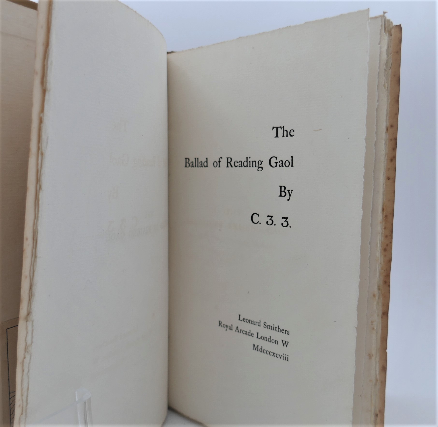 The Ballad of Reading Gaol. First Edition (1898) - Image 3