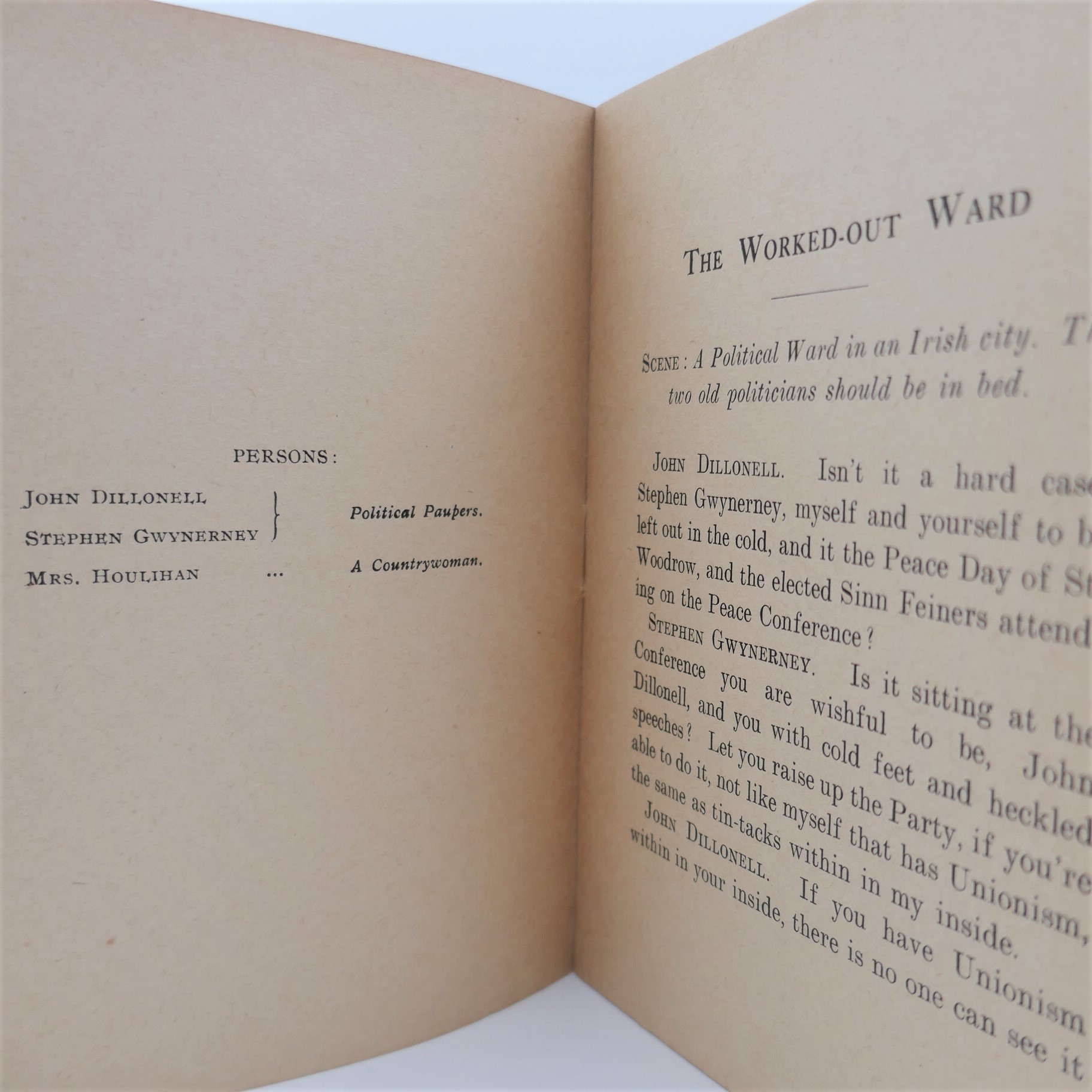 The Worked-Out Ward. Signed by Lady Gregory (1918) - Image 3