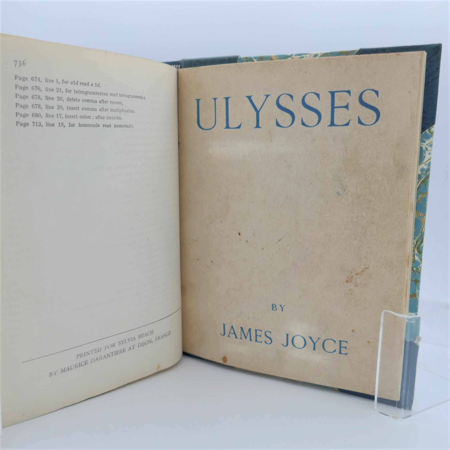 Ulysses. Sixth Edition. Shakespeare & Co. (1925) - Image 4