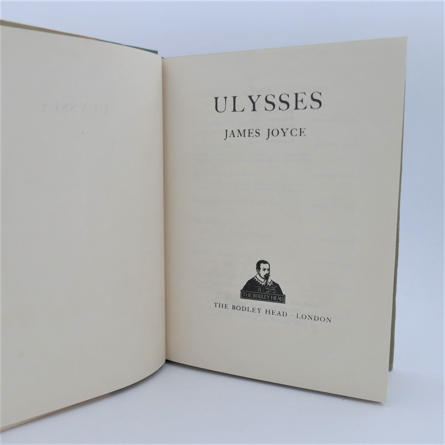 Ulysses. The Bodley Head (1958) - Image 3