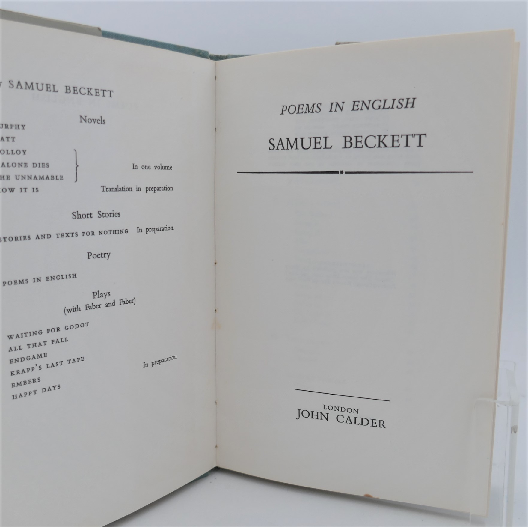 Poems in English (1961) - Image 2