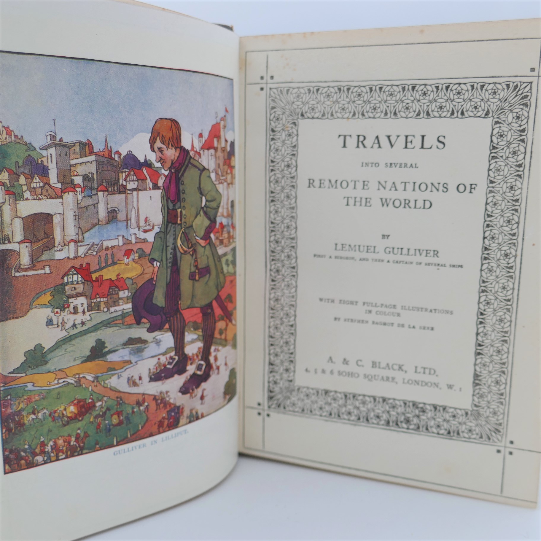 Gulliver's Travels. Illustrated by Stephen Baghot De La Bere (1916) - Image 2
