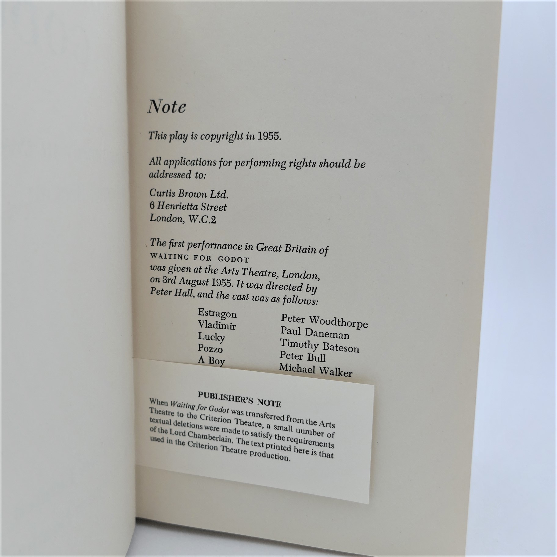 Waiting for Godot. First UK Edition (1956) - Image 6