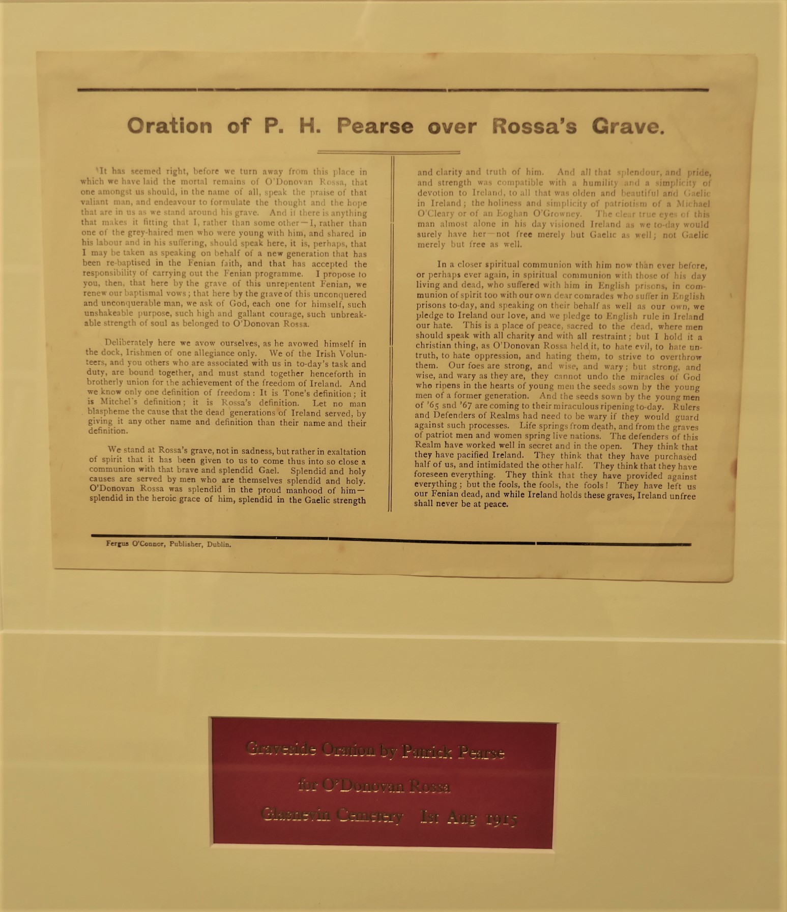 Oration of P. H. Pearse over Rossa's Grave (1915) - Image 3