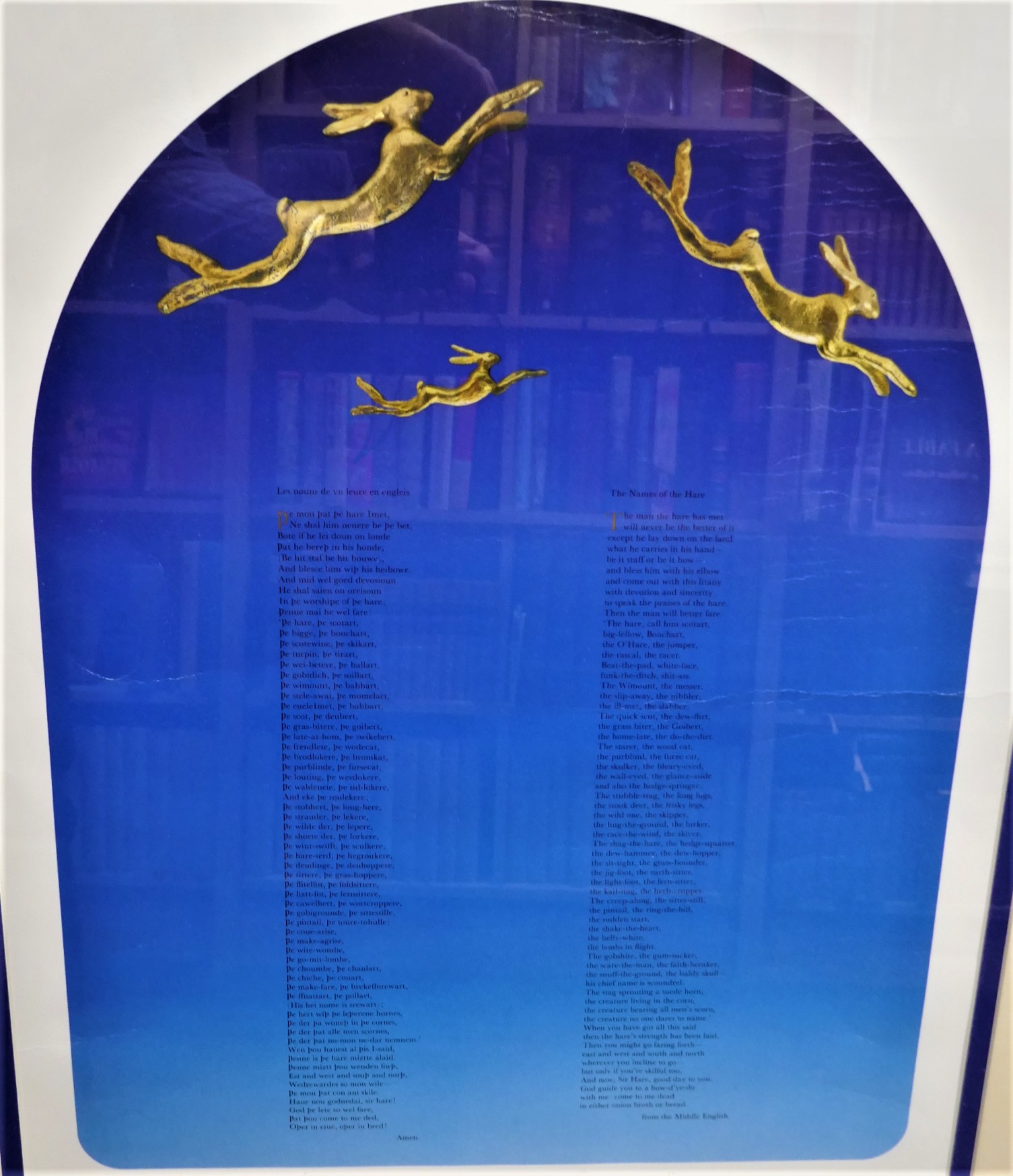 The Names of the Hare. Signed Broadside (1982) - Image 2
