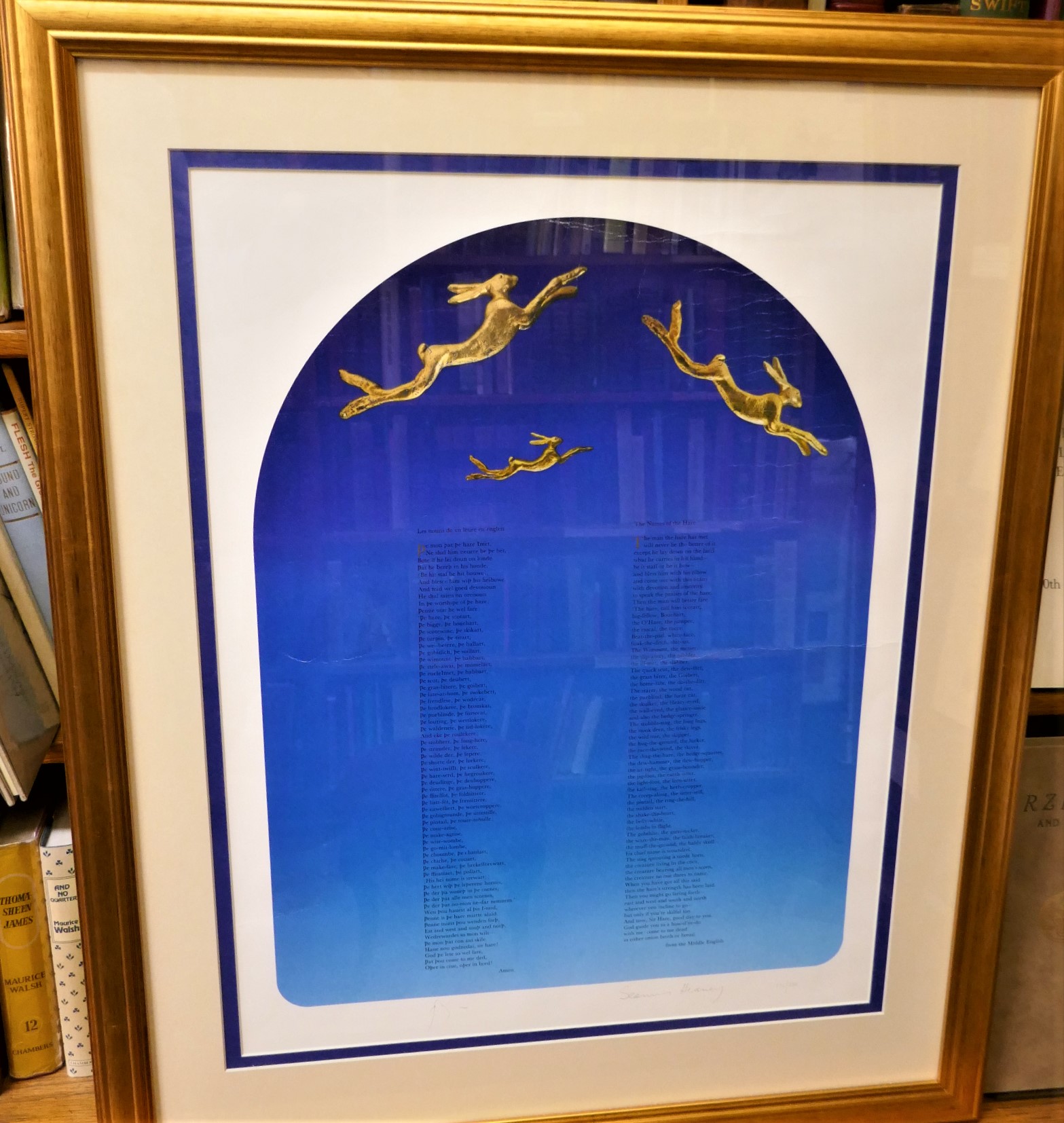 The Names of the Hare. Signed Broadside (1982) - Image 5