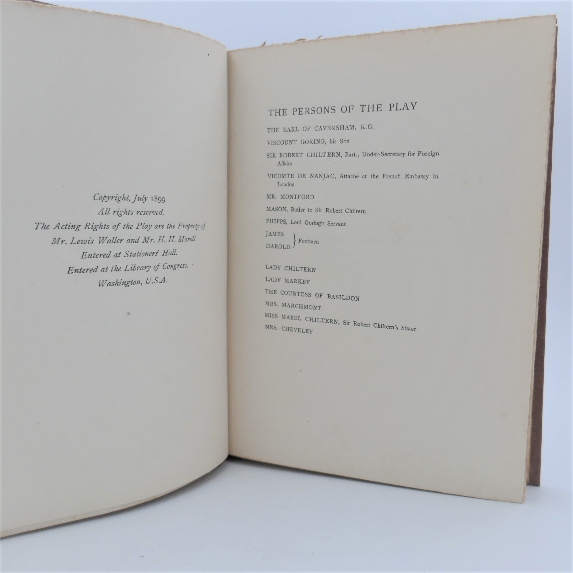 An Ideal Husband. First Edition (1899) - Image 5