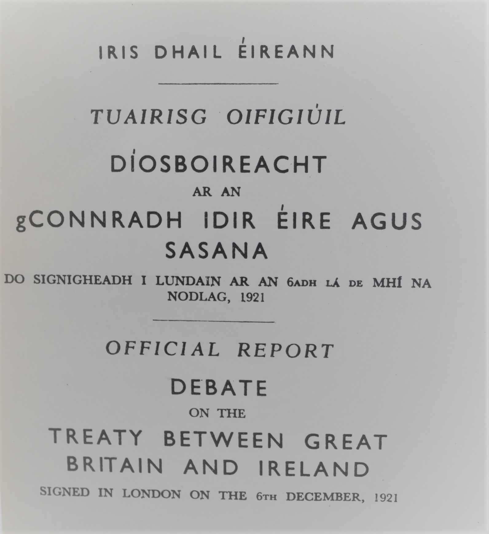 Minutes of Proceedings of the First Dáil. Three Volumes (1919-1922) - Image 6
