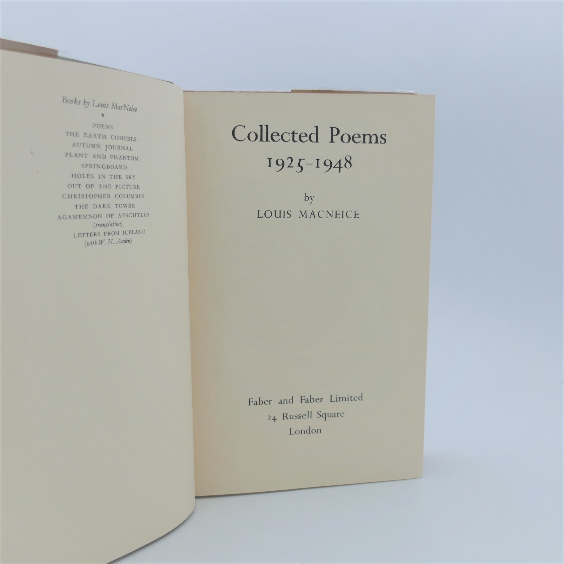 Collected Poems 1925-1948. - Image 2