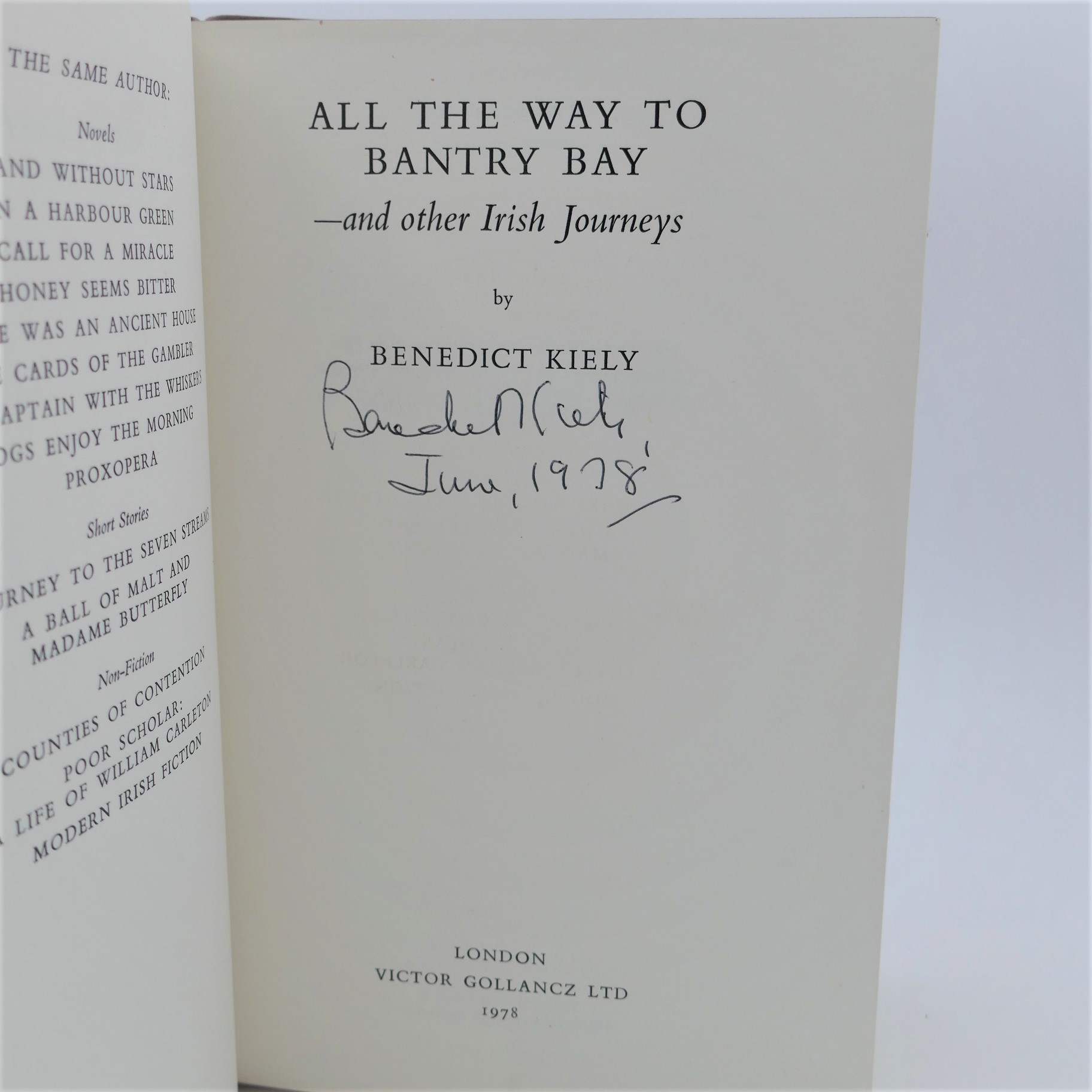 All the Way to Bantry Bay. Limited Signed Edition (1978) - Image 2