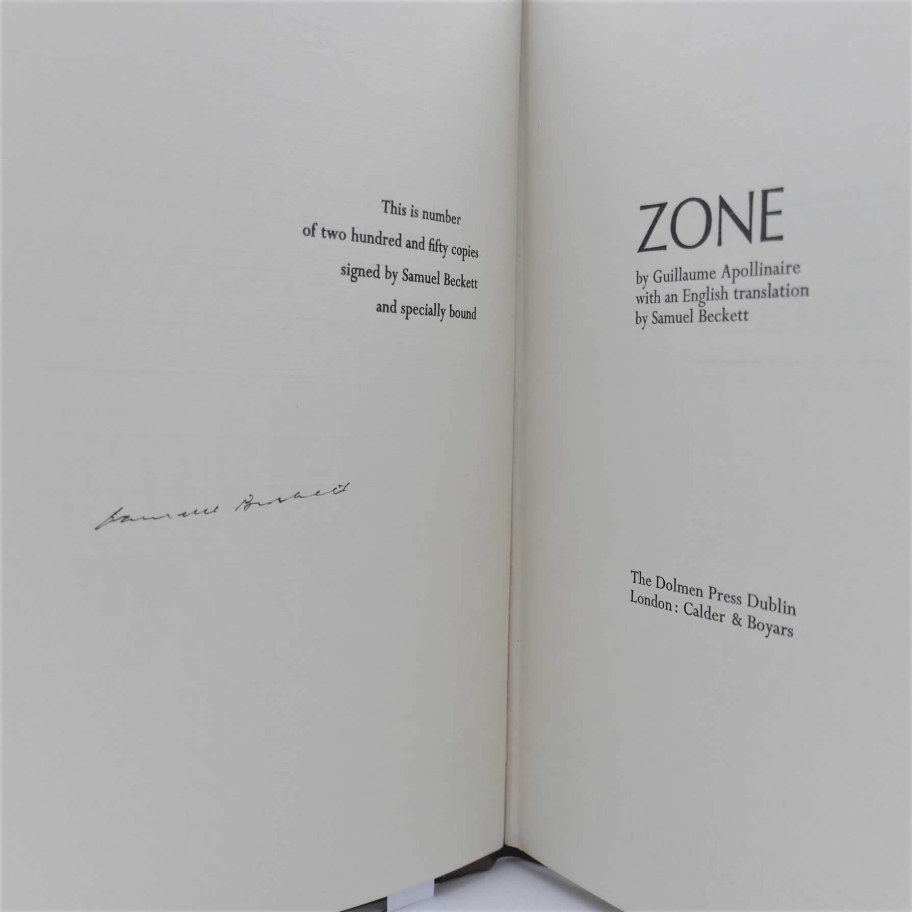 Zone. Limited Signed Edition (1972) - Image 2