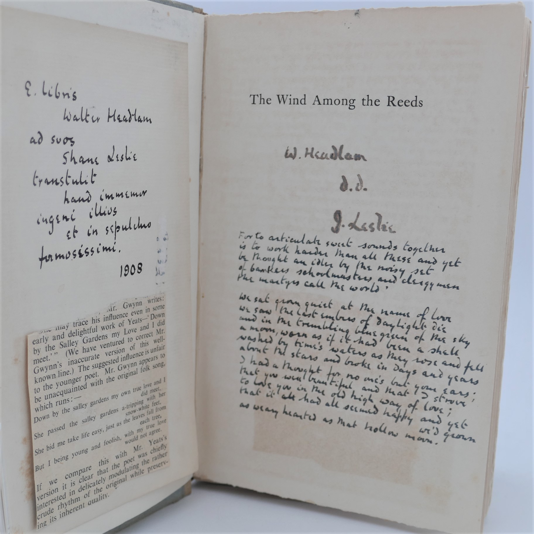 The Wind Among the Reeds. Association Copy (1903) - Image 5