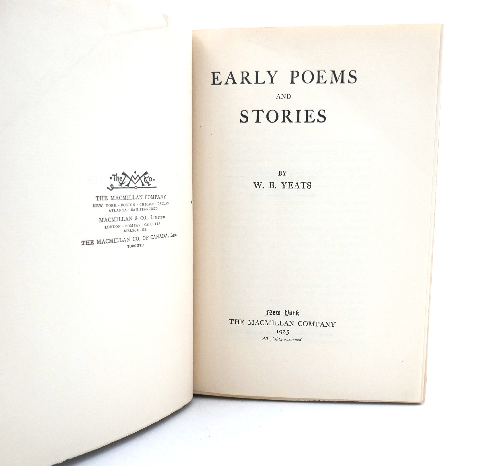 Early Poems and Stories. First American Edition (1925) - Image 3